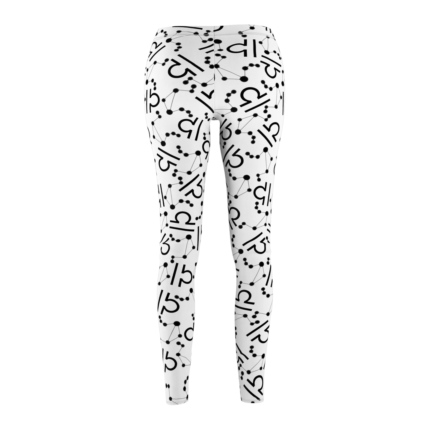 Women's Zodiac Cut & Sew Casual Leggings Libra Zodiac sign
