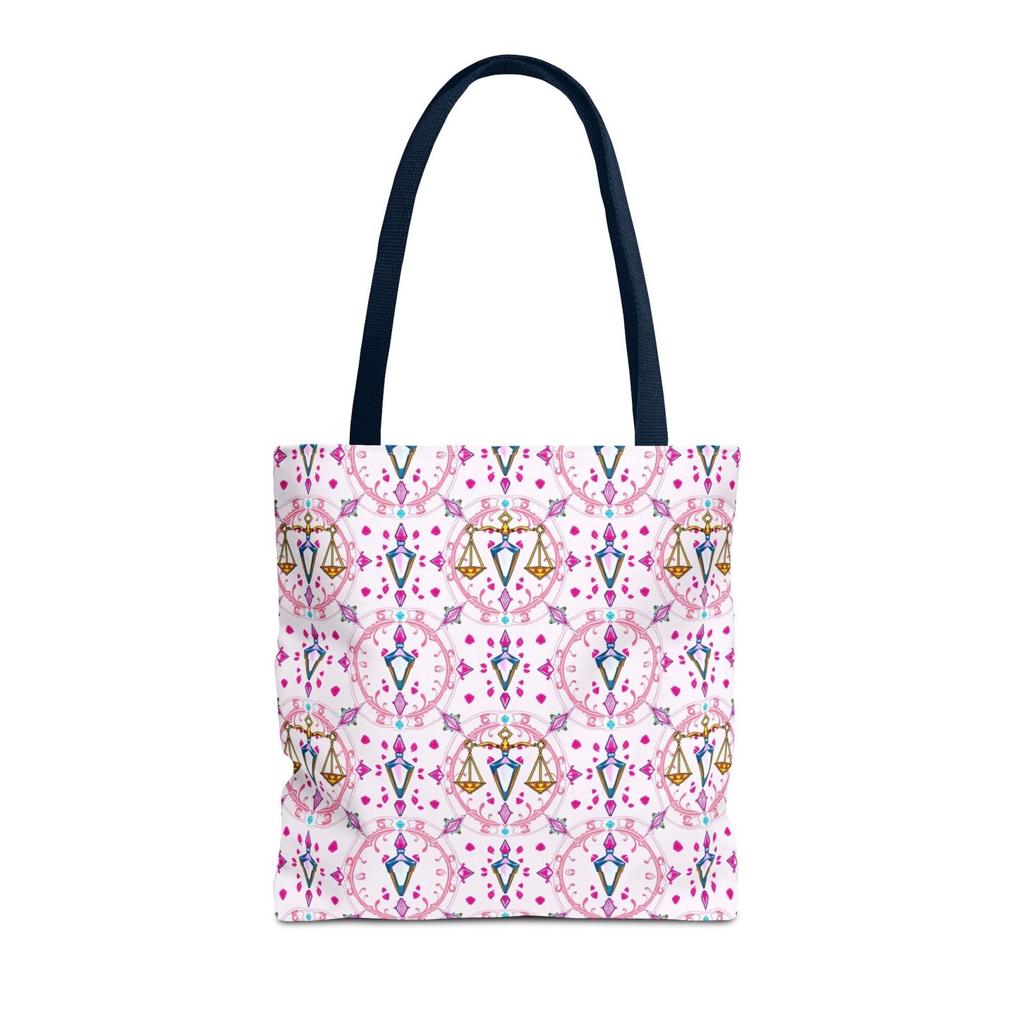 Tote Bag (AOP), Libra, Zodiac, Jewel Pattern