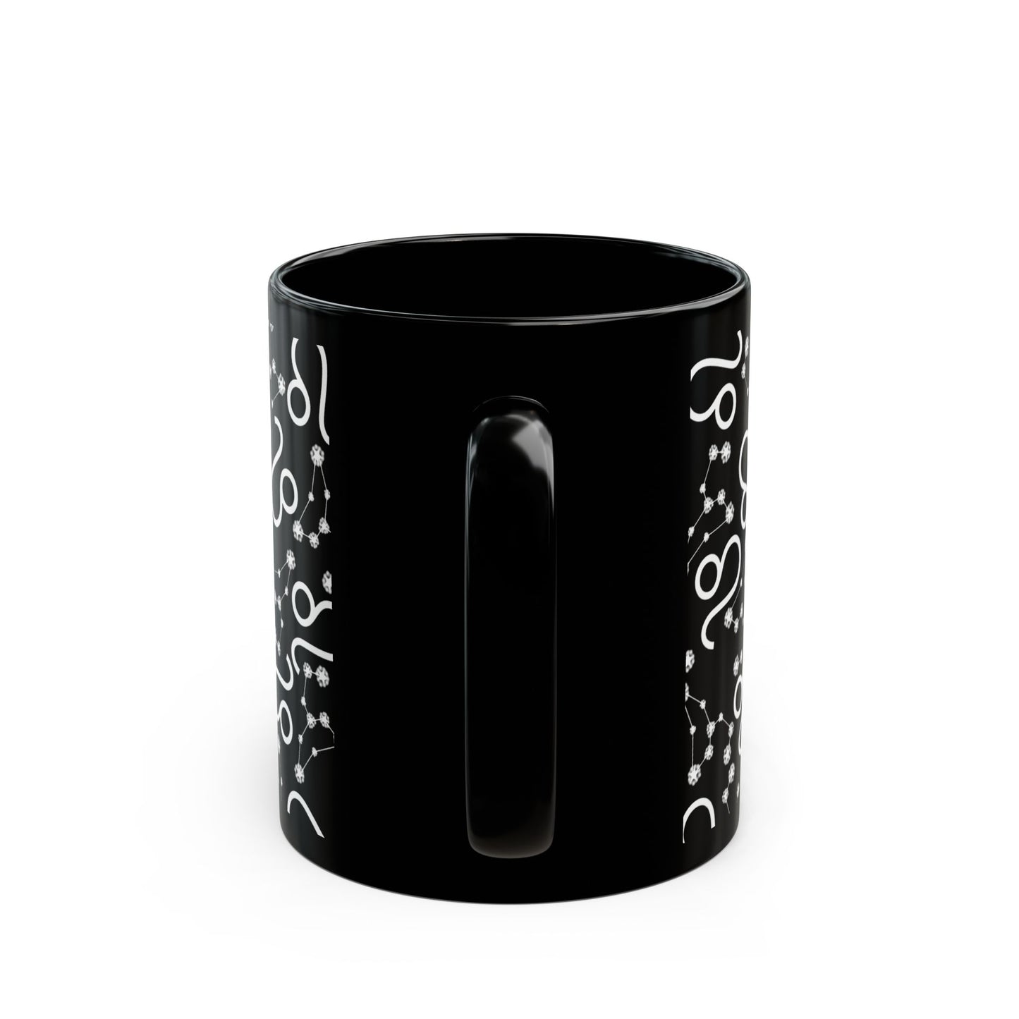 Zodiac 11oz Black Mug Leo Zodiac Sign