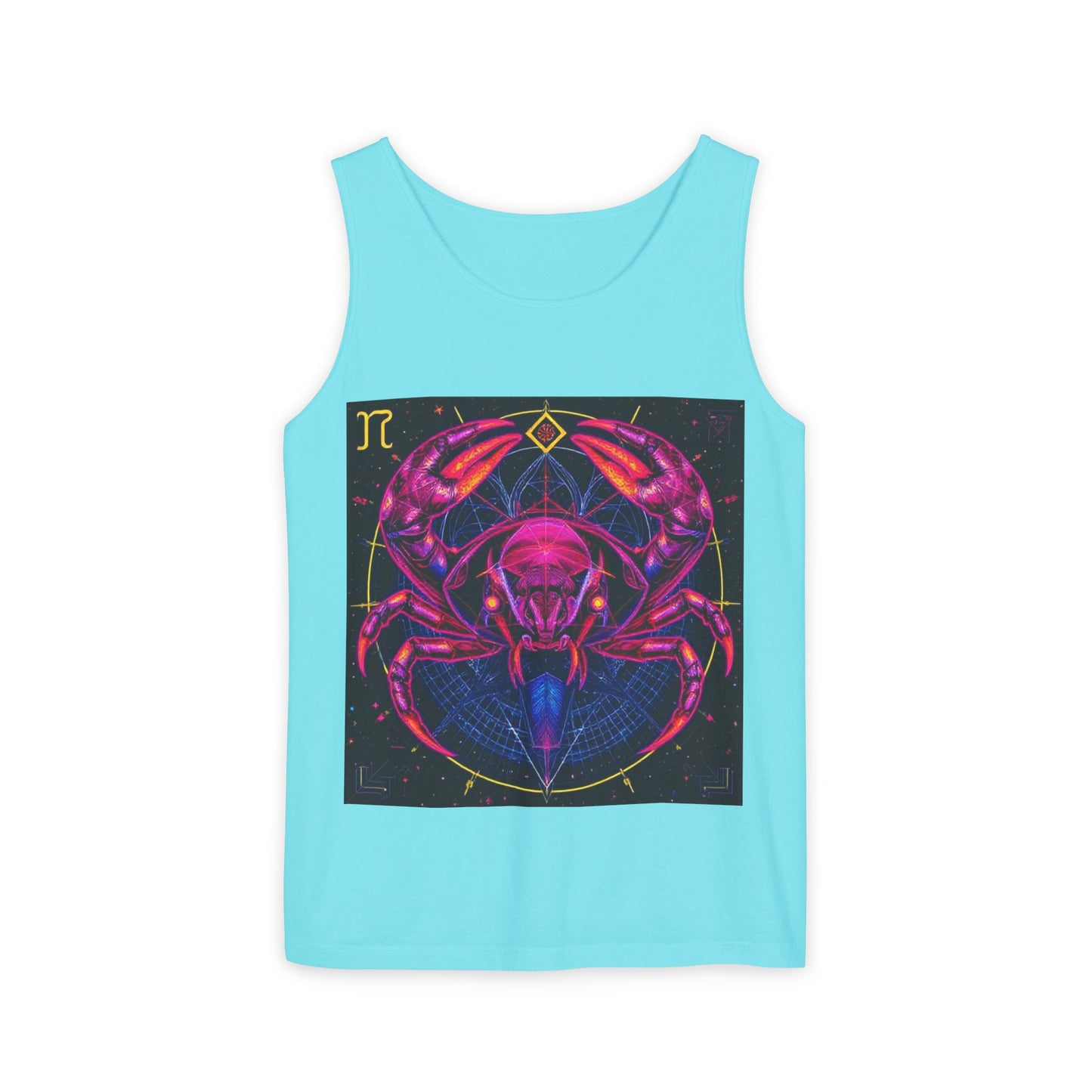 Unisex Garment-Dyed, Tank Top, Cancer, Pop Art, 100% US cotton