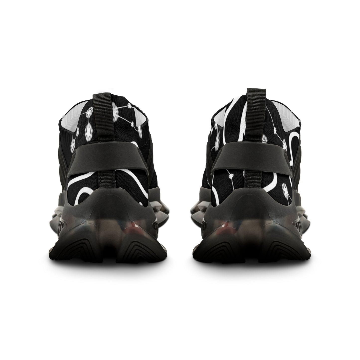Men's Mesh Sneakers, Leo Zodiac Sign, AOP, Black