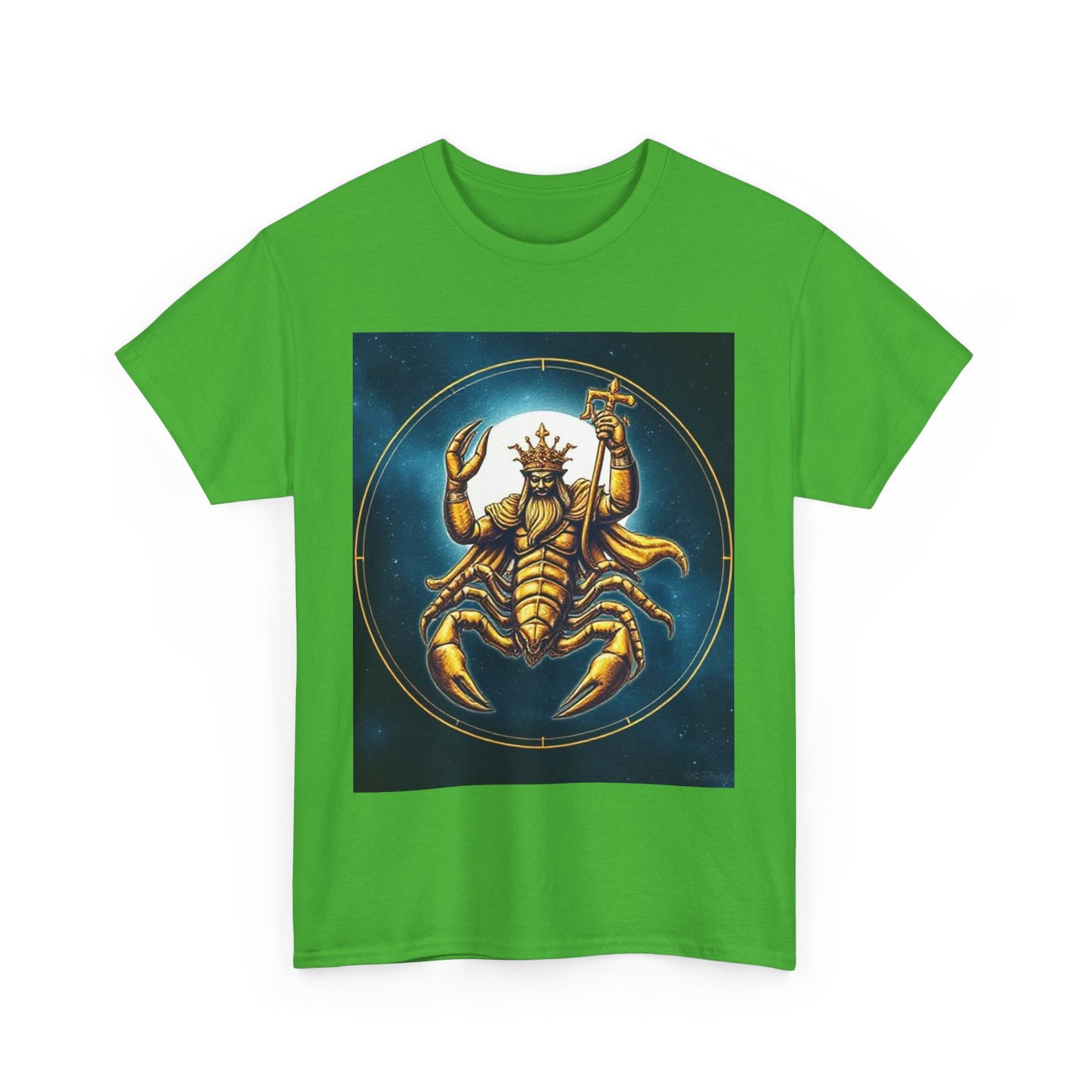 Unisex Heavy Cotton T-Shirt, Moon, Scorpio Zodiac Design