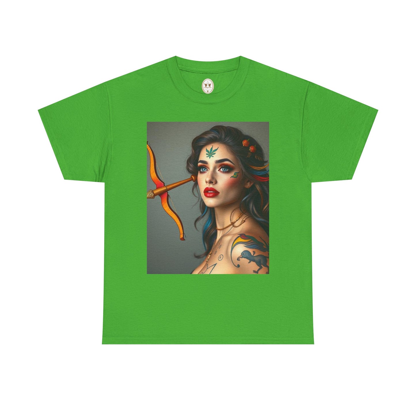 Unisex Heavy Cotton T-Shirt, Sagittarius, Zodiac v2, Sexy Art