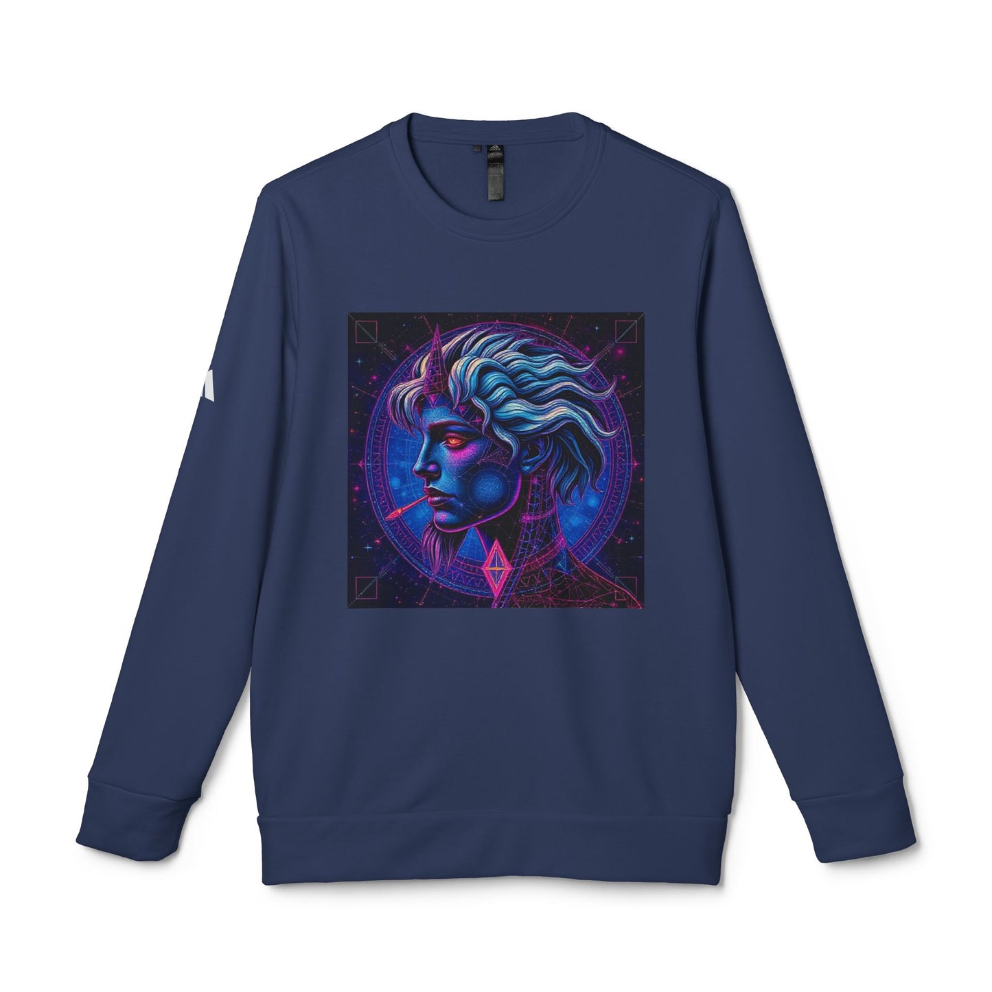 Adidas, Unisex Fleece Crewneck Sweatshirt, Gemini, Pop Art v1, Zodiac