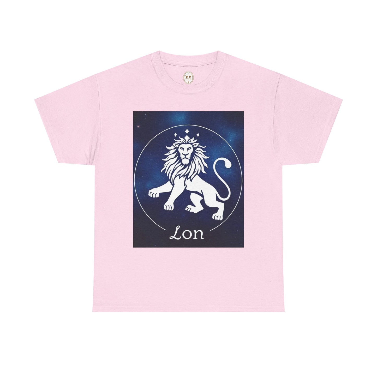 Unisex Heavy Cotton T-Shirt, Space Lion, Leo Zodiac Design