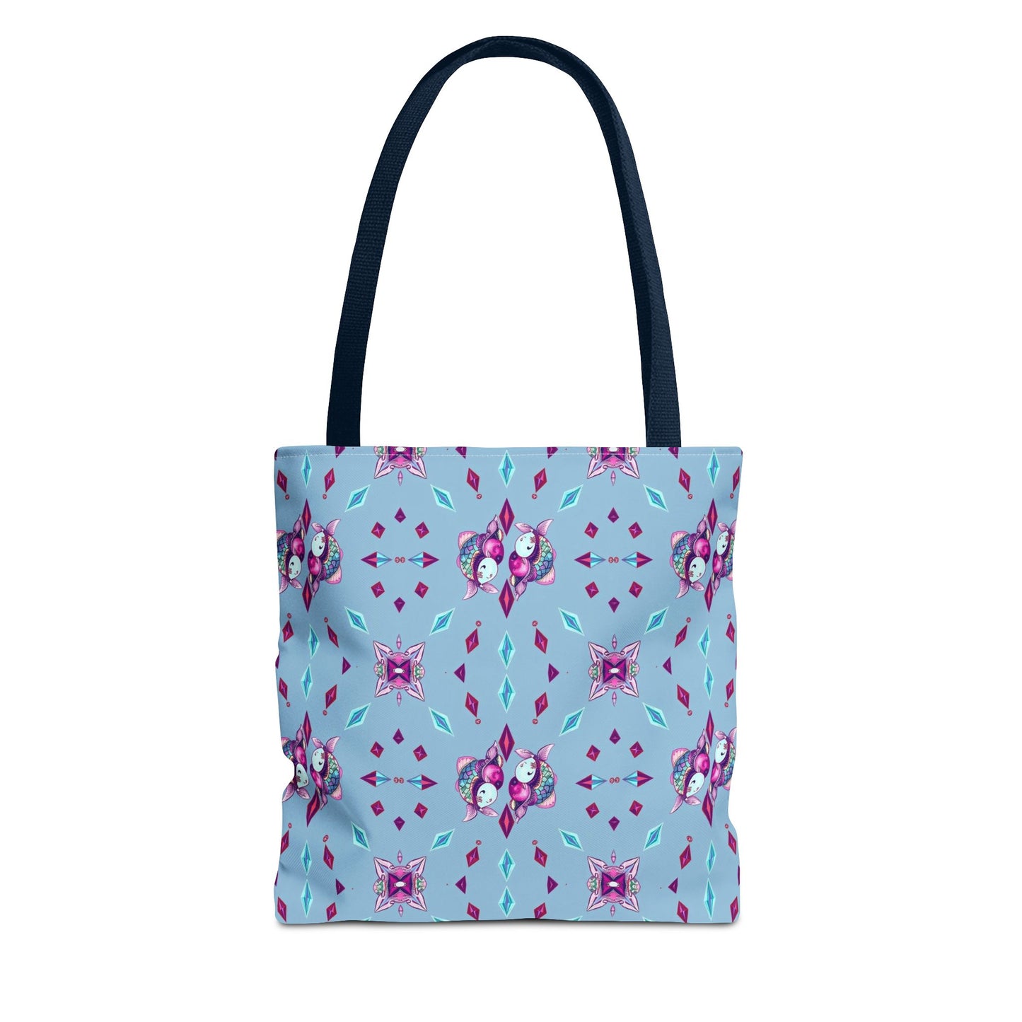 Tote Bag (AOP), Pisces, Zodiac v1, Jewel Pattern