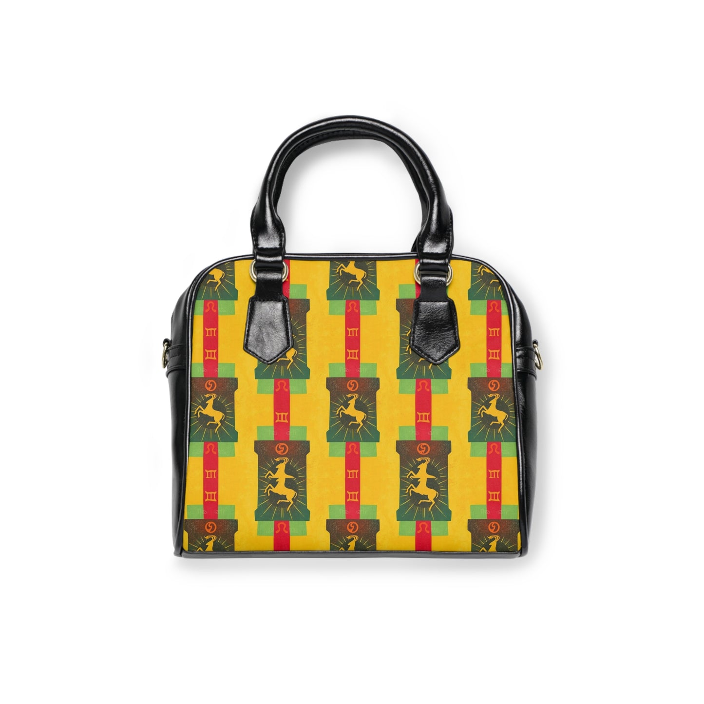 Shoulder Handbag, Capricorn, Zodiac, Shapes Pattern