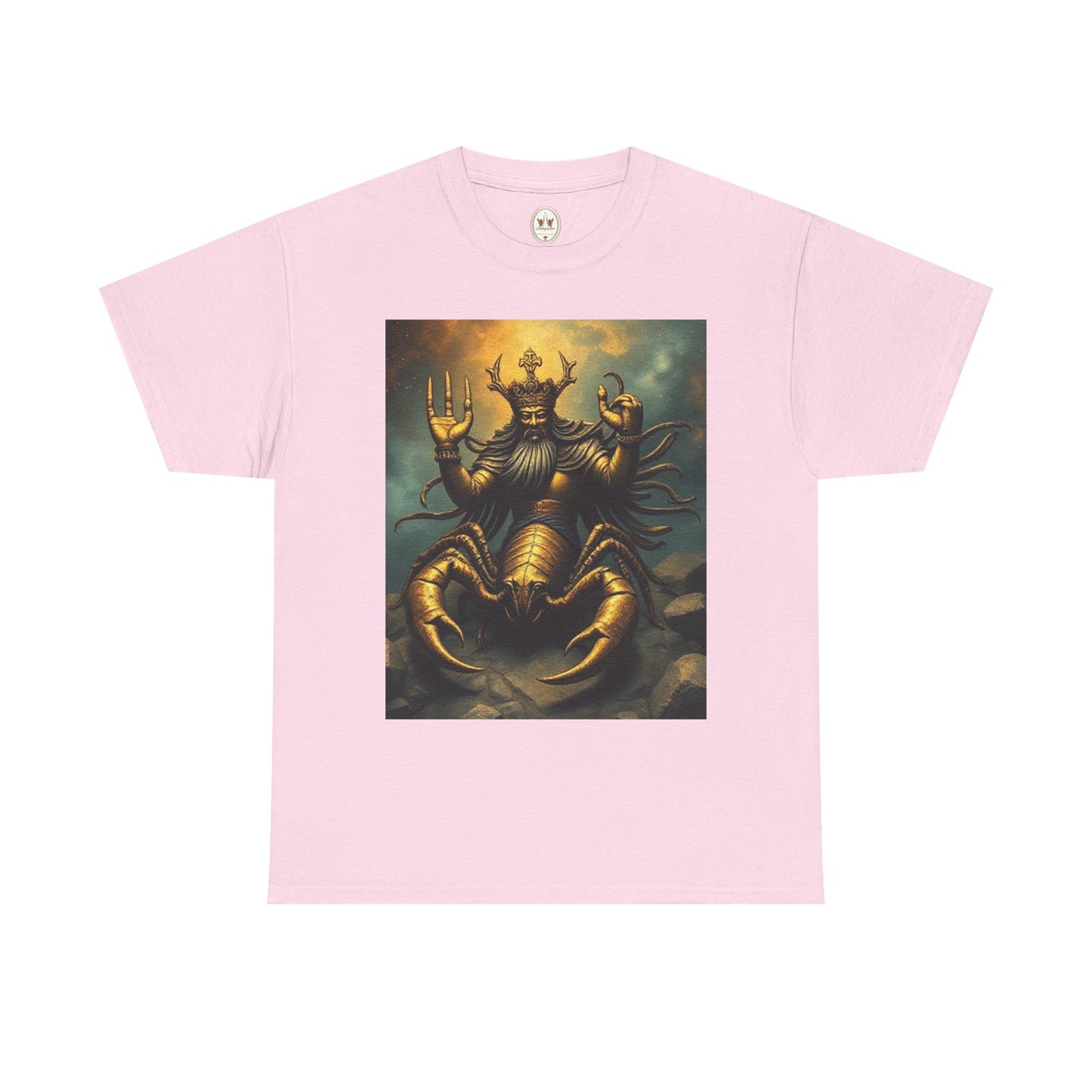 Unisex Heavy Cotton T-Shirt, Desert Scorpio King v1, Zodiac Design