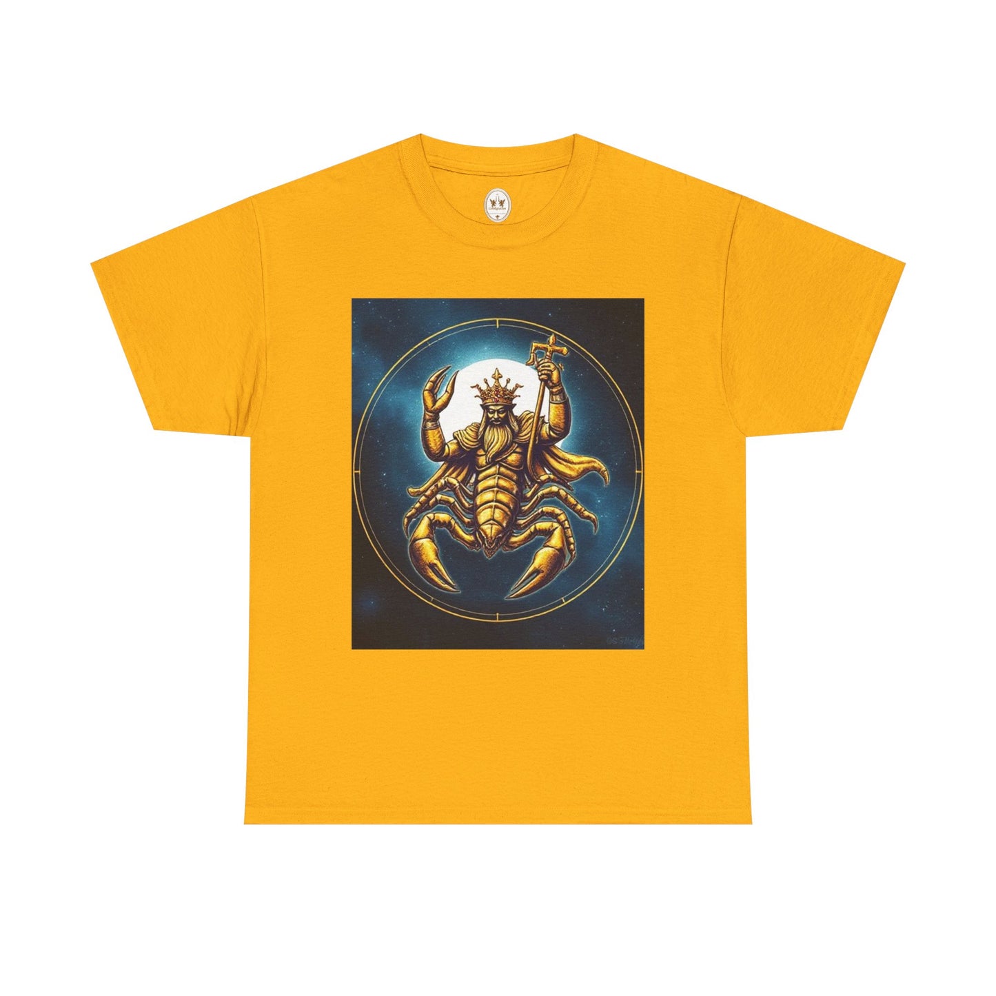 Unisex Heavy Cotton T-Shirt, Moon, Scorpio Zodiac Design
