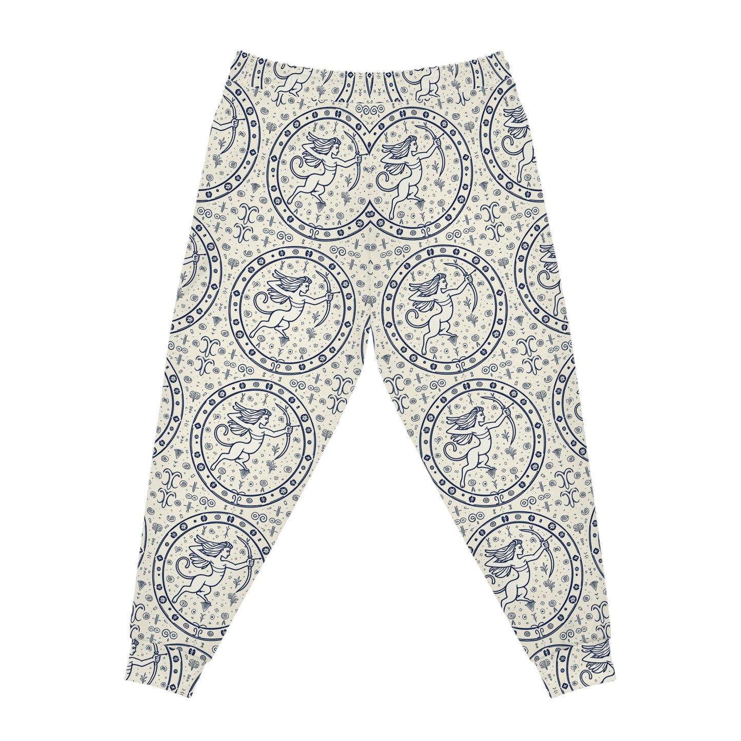 Athletic Joggers, Zodiac Design, Pattern v1, Sagittarius, AOP