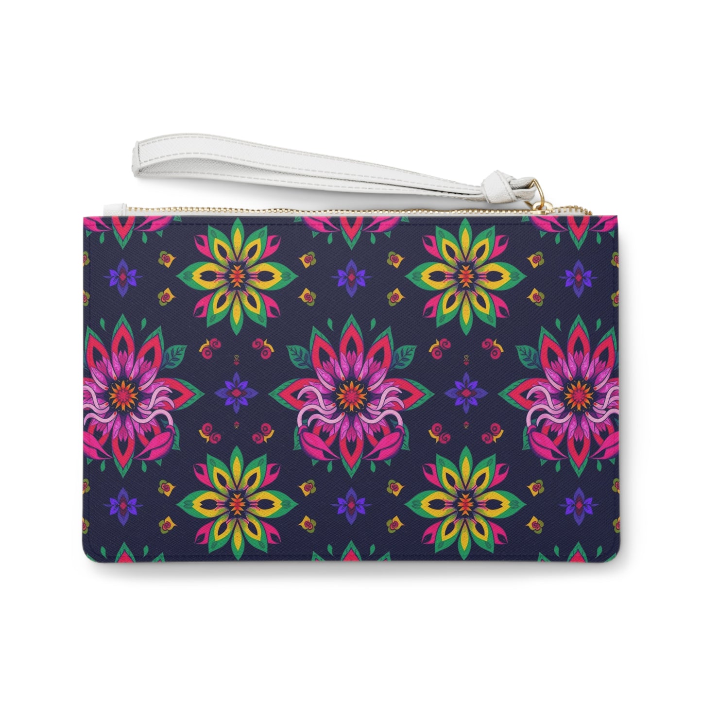 Clutch Bag, Scorpio, Zodiac v2, Flower Pattern
