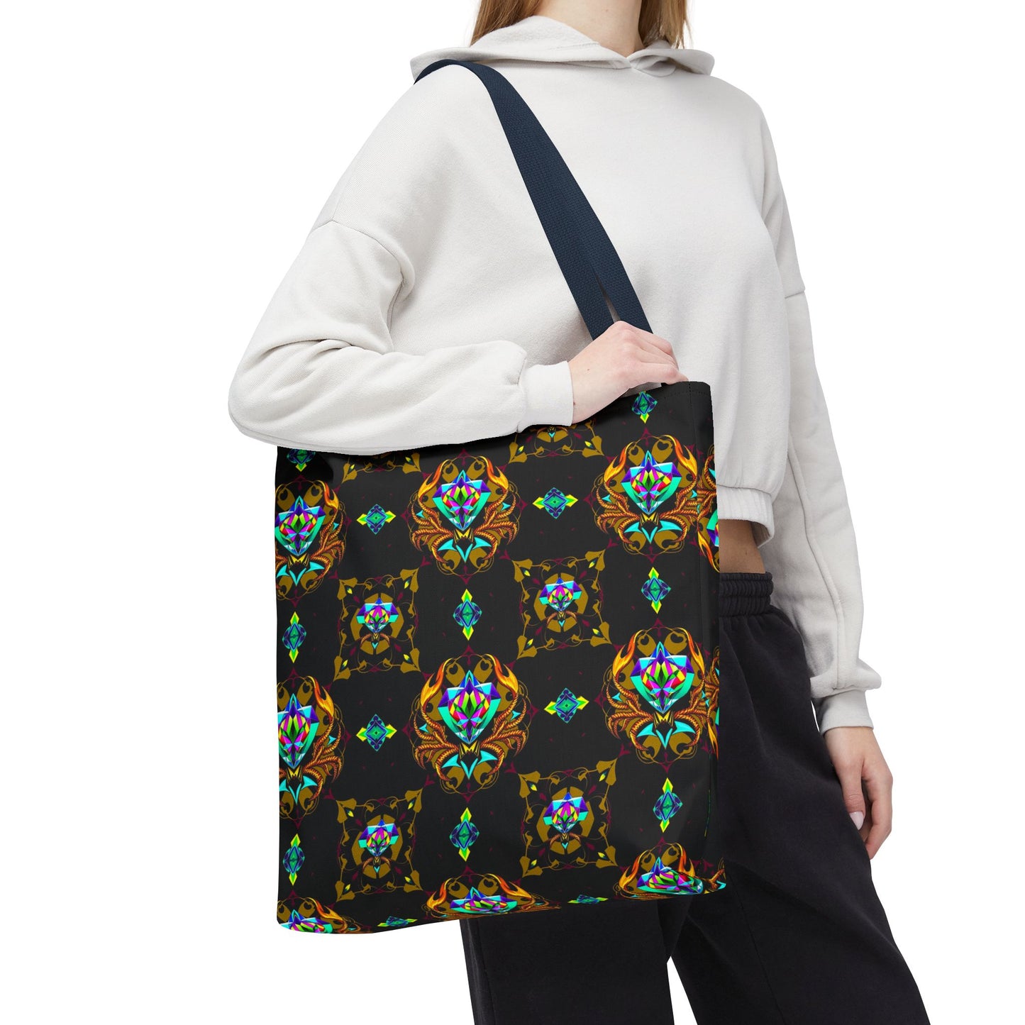 Tote Bag (AOP), Scorpio, Zodiac, Jewel Pattern
