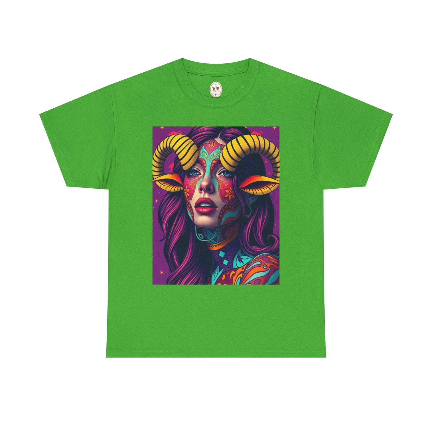 Unisex Heavy Cotton T-Shirt, Taurus, Zodiac v2, Sexy Art