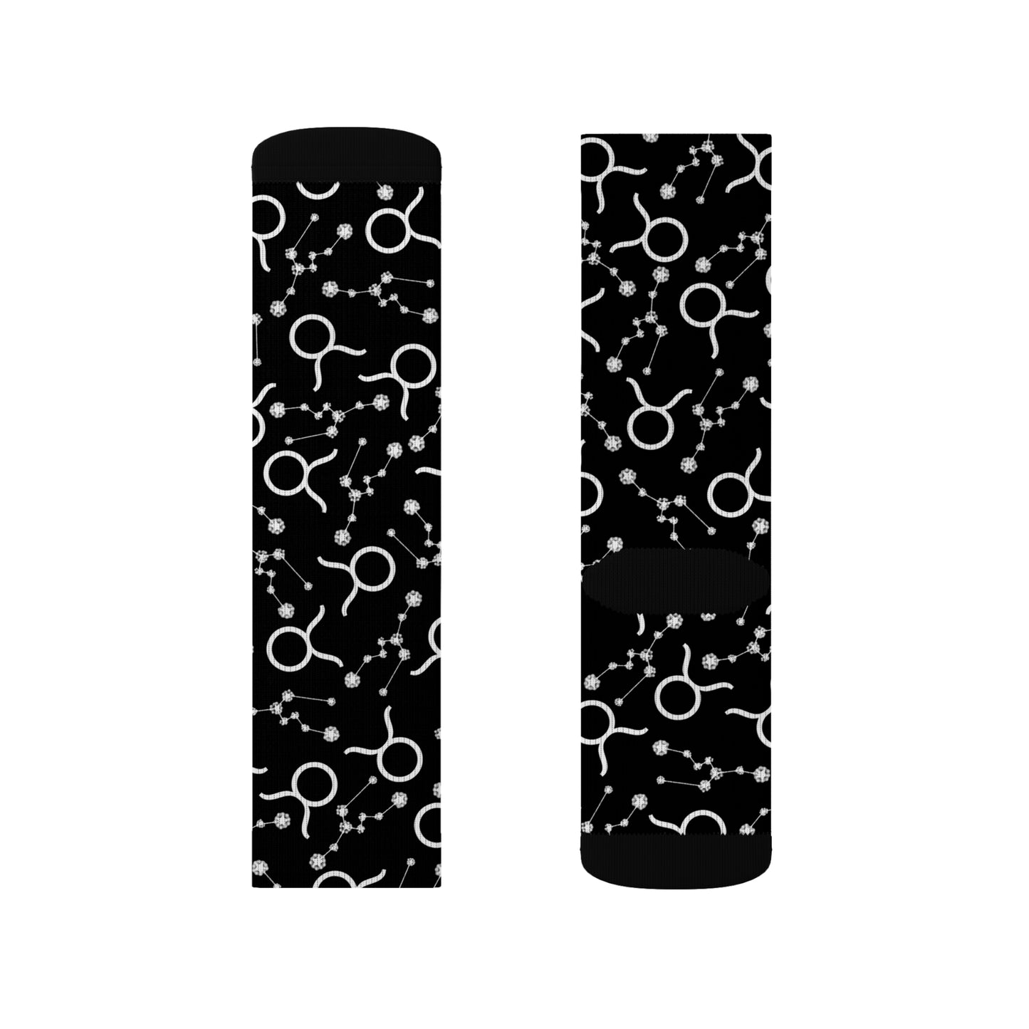 Zodiac Sublimation Socks Taurus Zodiac sign