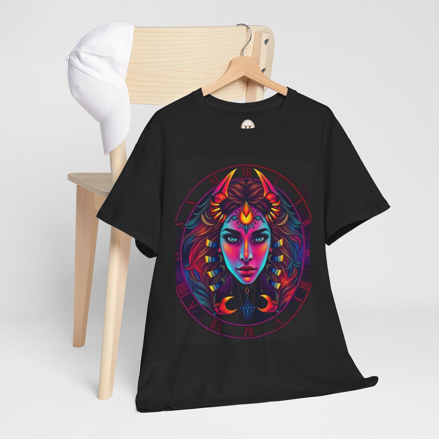Unisex Heavy Cotton T-Shirt, Scorpio, Zodiac v4, Sexy Art