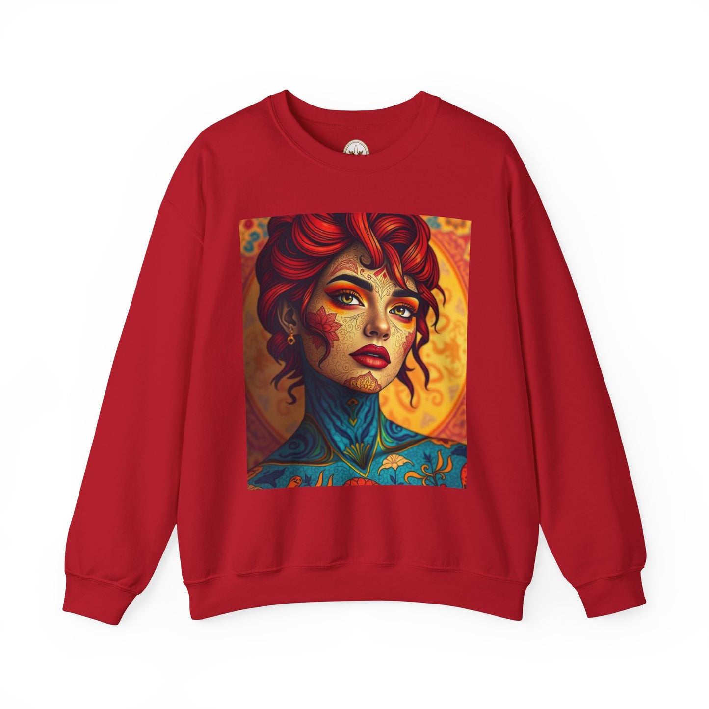 Unisex Heavy Blend™ Crewneck Sweatshirt, Aquarius, Zodiac v2, Sexy Pattern