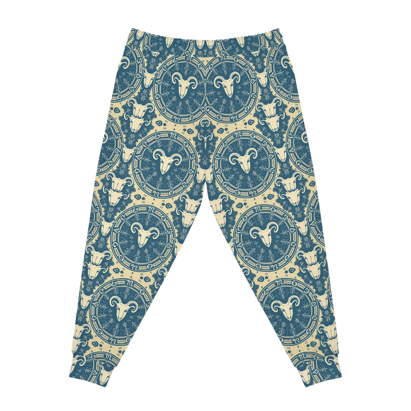 Athletic Joggers, Zodiac Design, Pattern, Aries, AOP