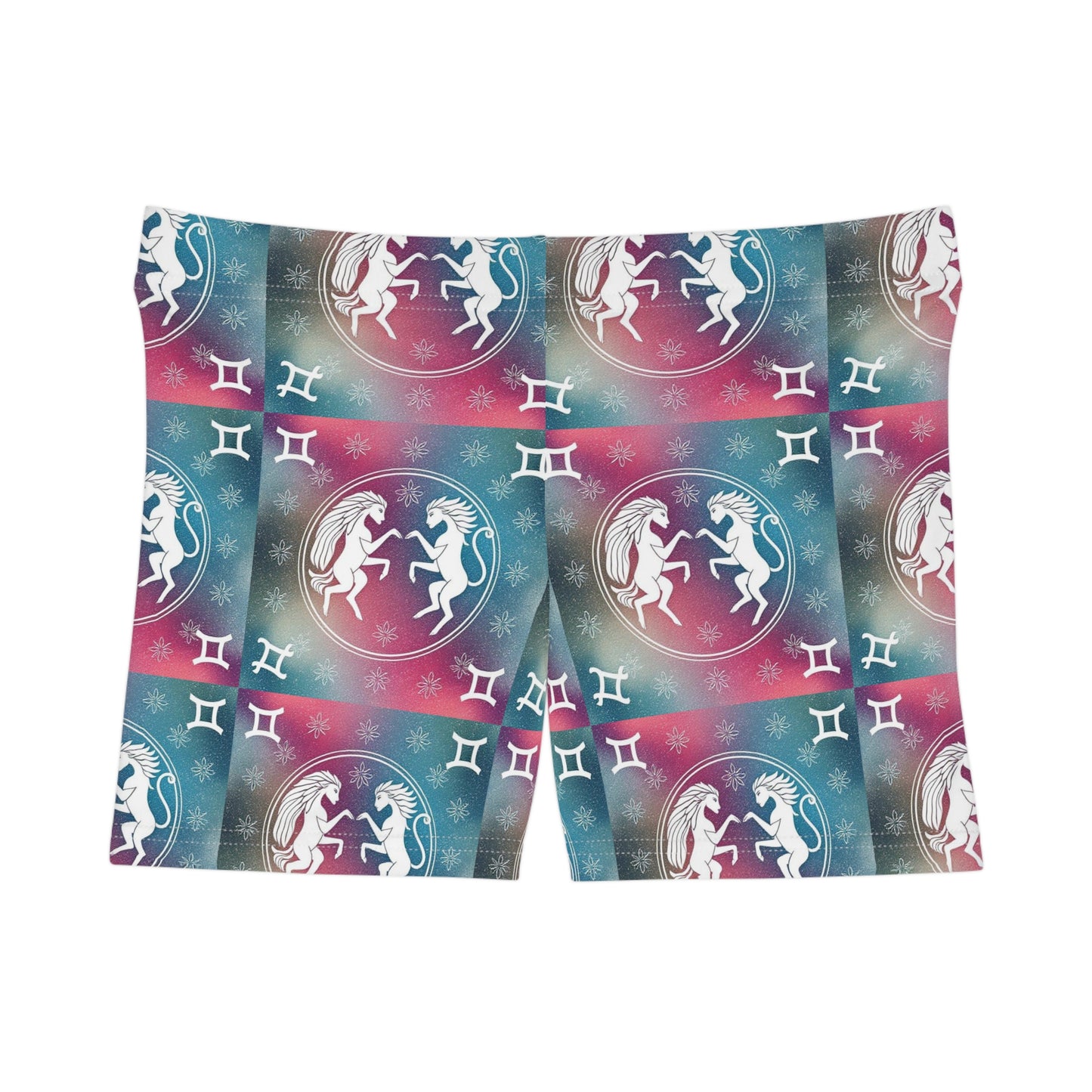 Women's Shorts, AOP, Gemini, Zodiac, Pattern