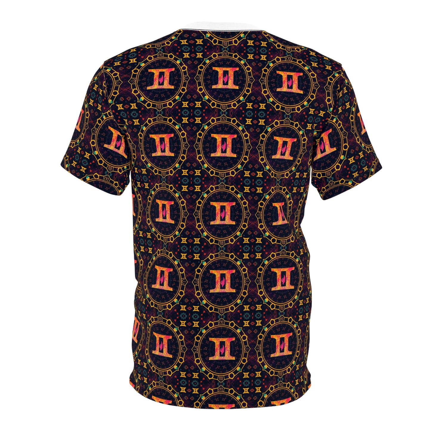 Unisex Cut & Sew T-Shirt, AOP, Gemini, Zodiac, Pattern