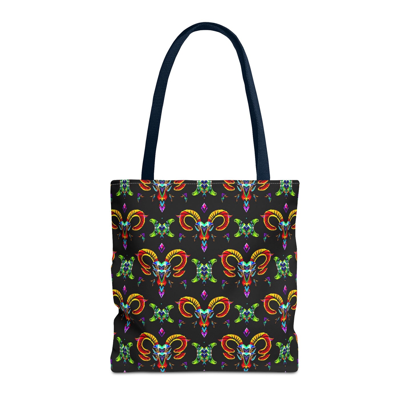 Tote Bag (AOP), Aries, Zodiac, Jewel Pattern