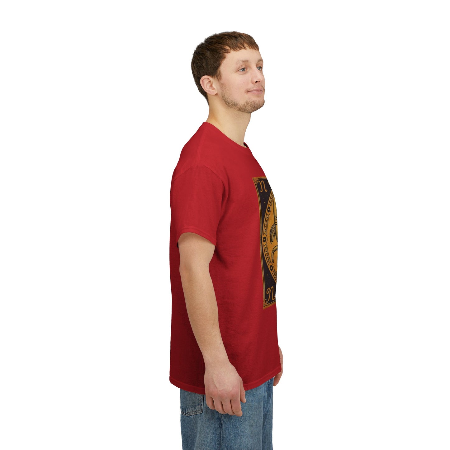 Unisex Heavy Cotton T-Shirt, Crab King v1, Cancer Zodiac Design