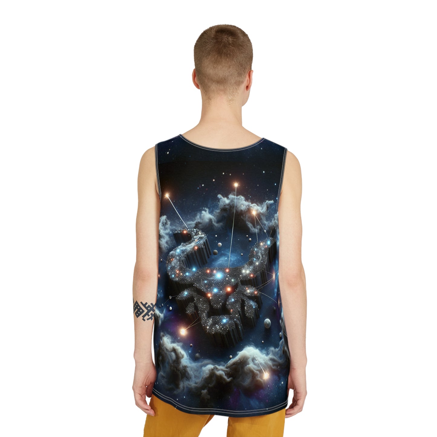 Men's Tank (AOP), Regular fit, Taurus Space Zodiac Sign