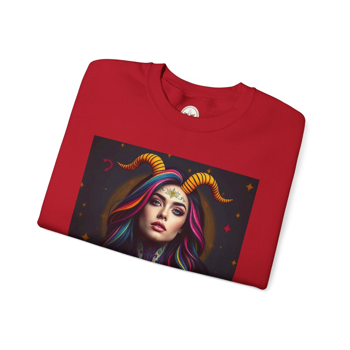 Unisex Heavy Blend™ Crewneck Sweatshirt, Capricorn, Zodiac v3, Sexy Pattern