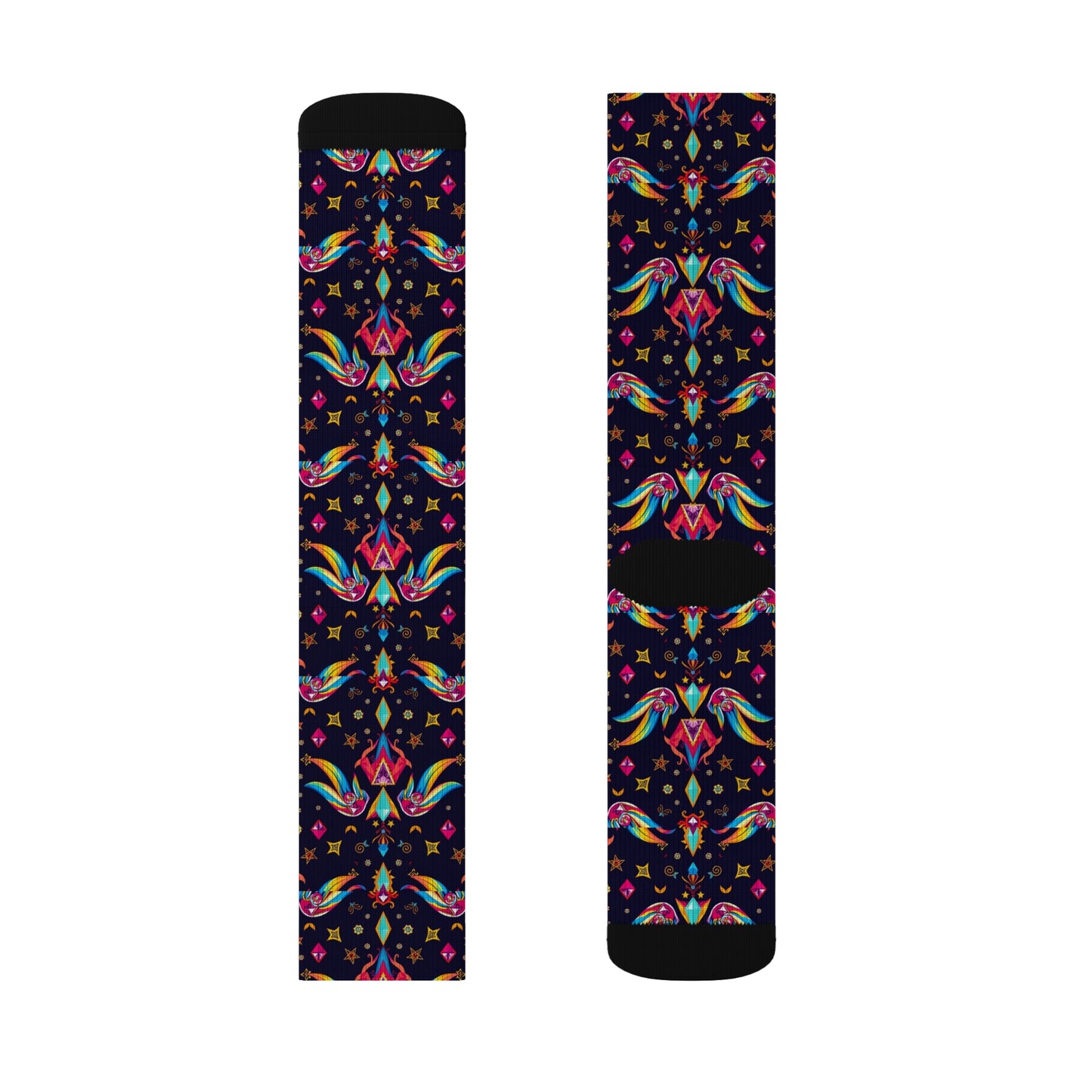 Sublimation Socks, Virgo, Zodiac v4, Jewel Pattern