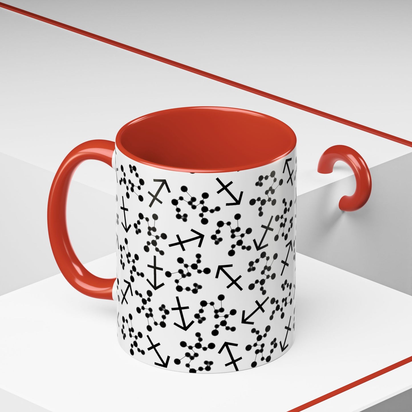 Accent Coffee Mug with the Sagittarius sign (11, 15oz)