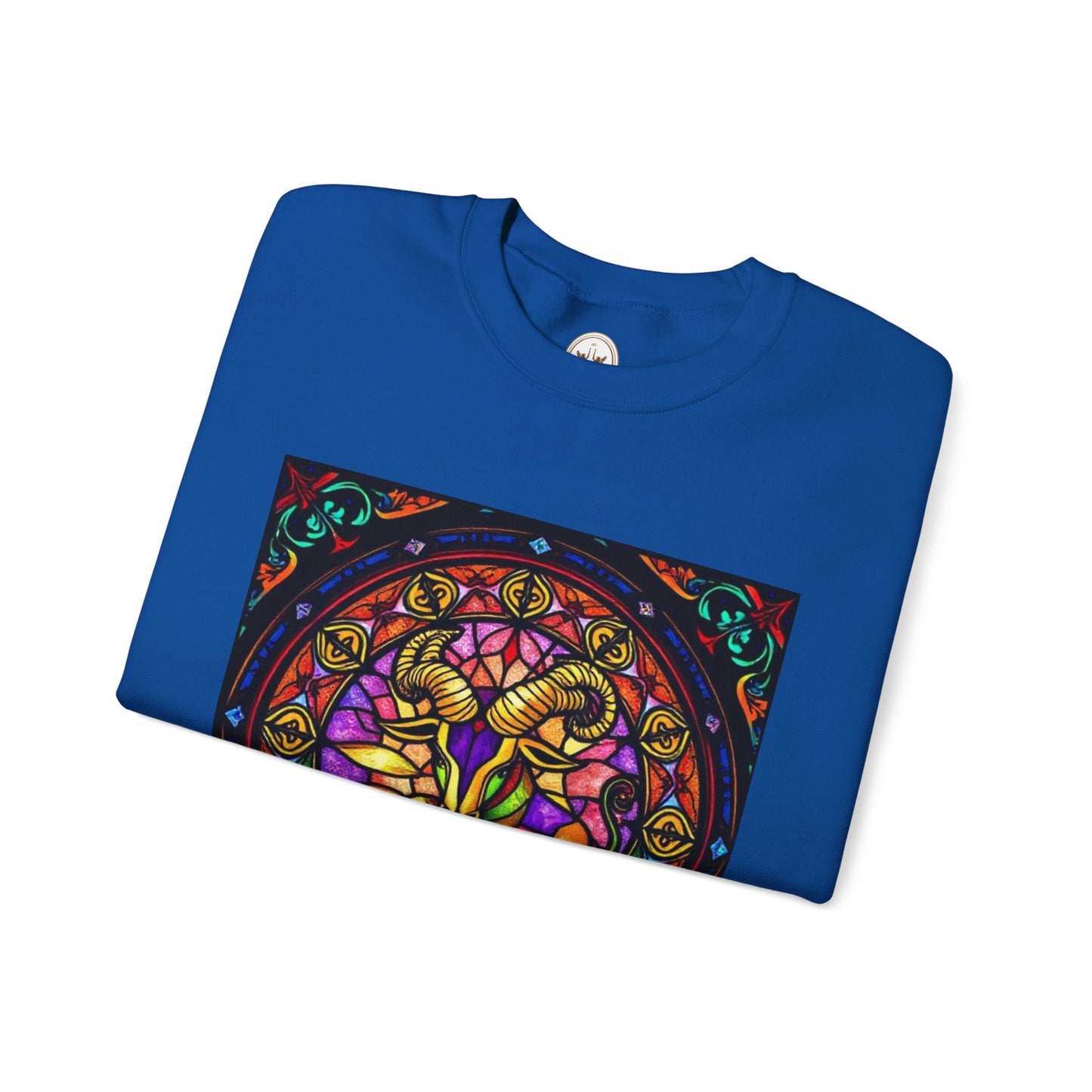 Unisex Heavy Blend™ Crewneck Sweatshirt, Glass 1, Taurus Zodiac Design