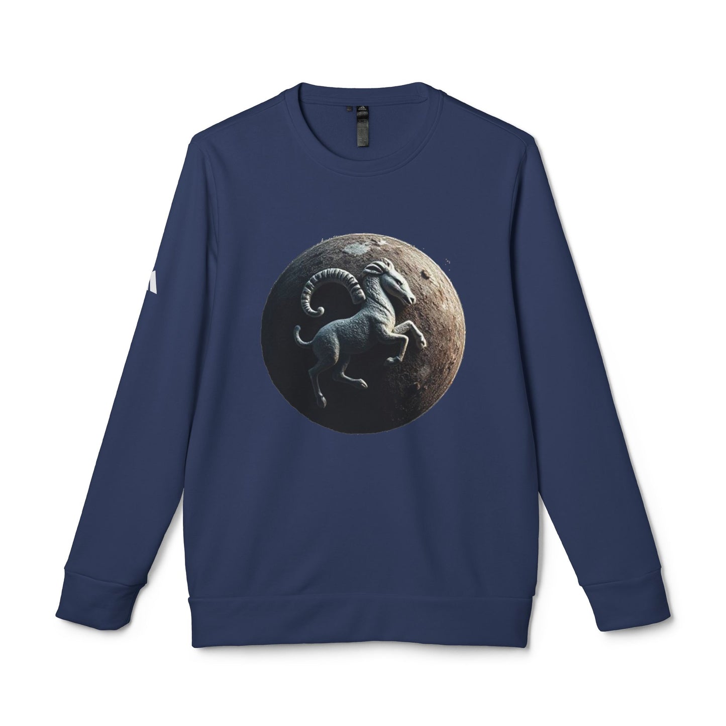 Adidas, Unisex Fleece Crewneck Sweatshirt, Aries, Planet Animal, Zodiac