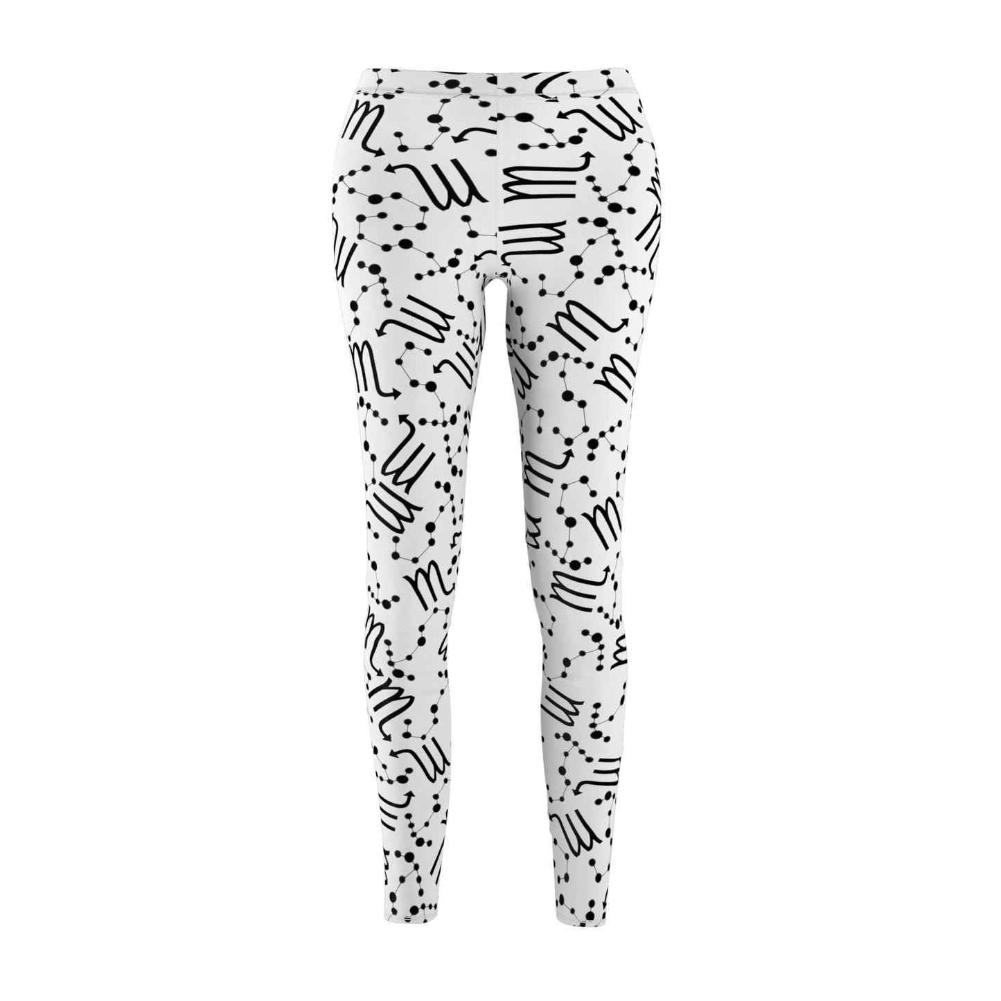 Women's Zodiac Cut & Sew Casual Leggings Scorpio Zodiac sign