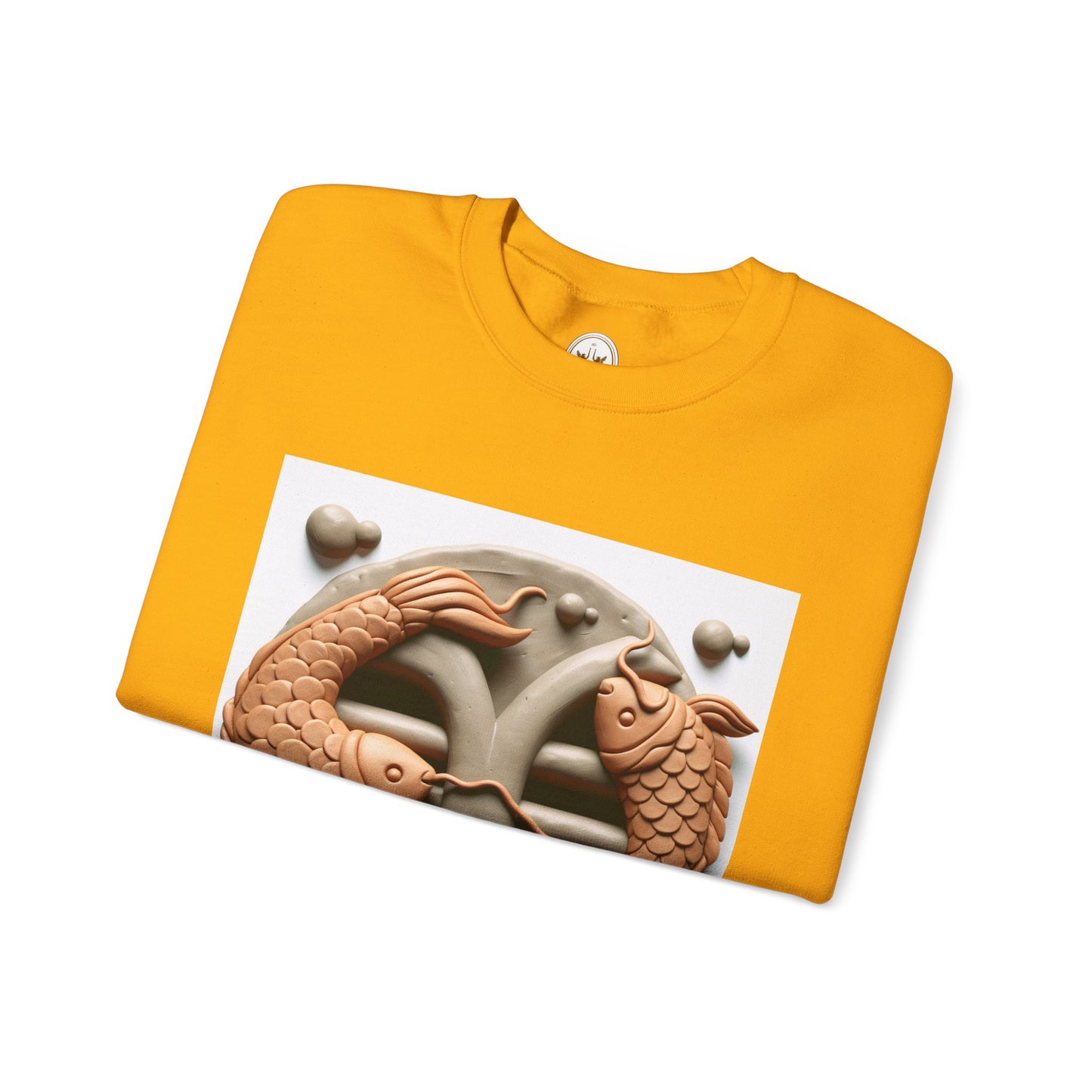 Unisex Heavy Blend™ Crewneck Sweatshirt,Two Fishes Pisces Zodiac Design