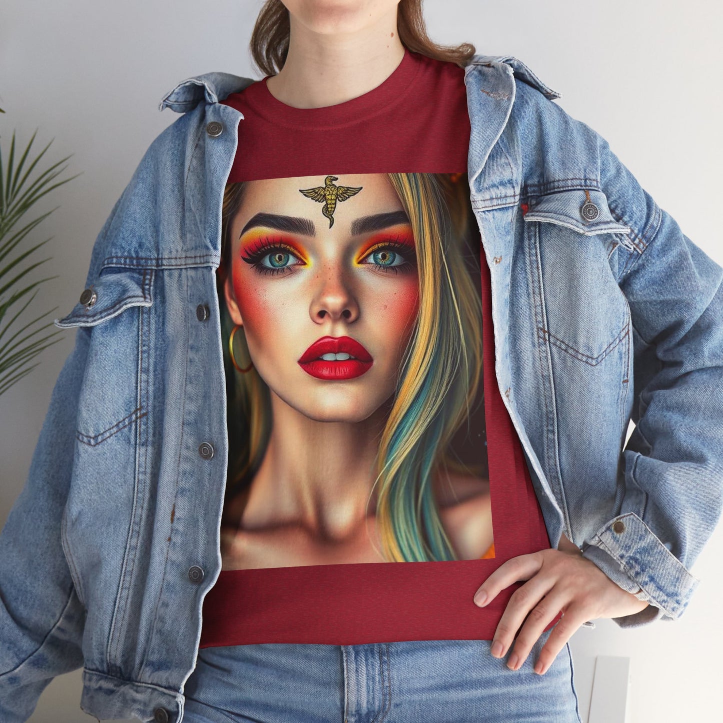 Unisex Heavy Cotton T-Shirt, Virgo, Zodiac, Sexy Art