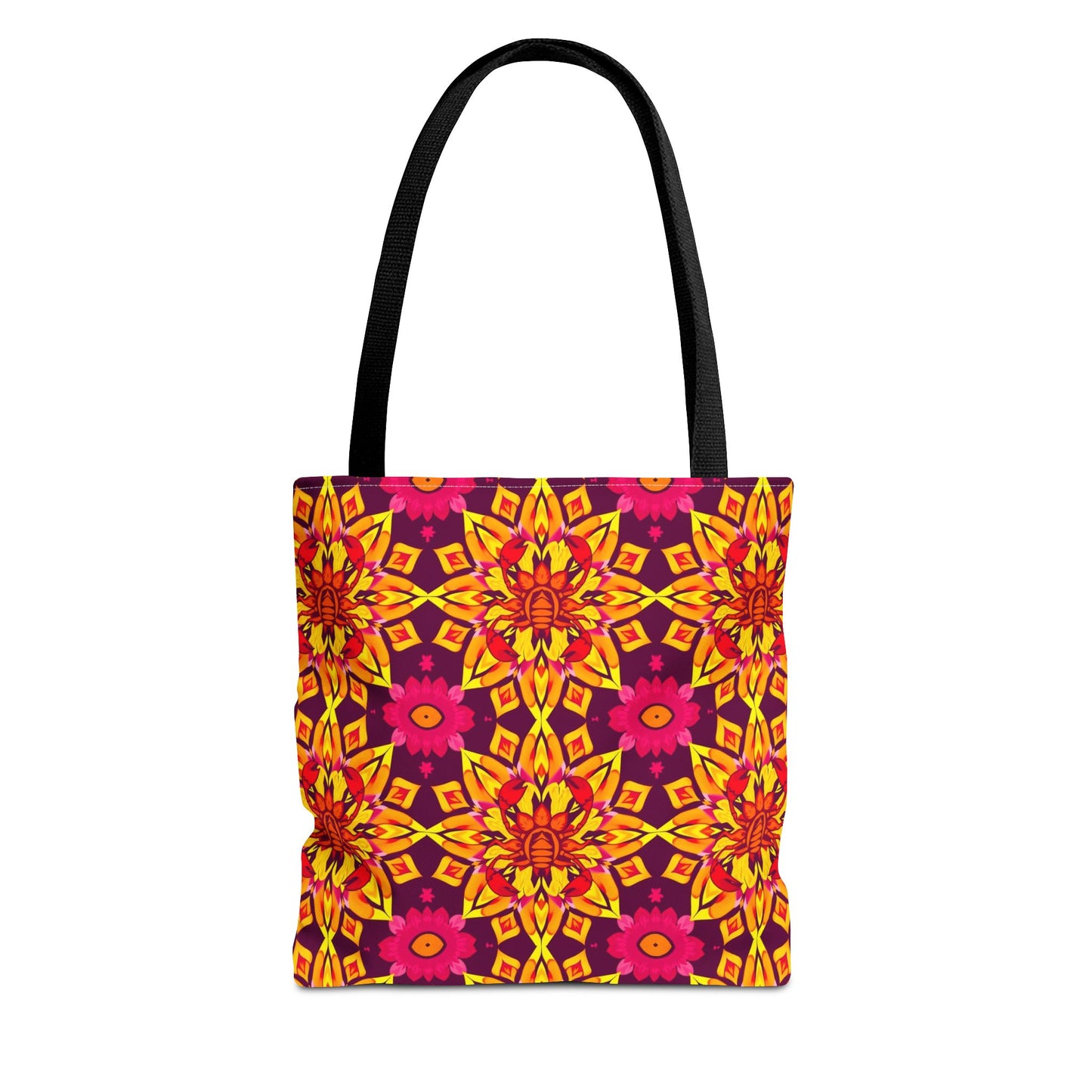 Tote Bag (AOP), Scorpio, Zodiac, Flower Pattern