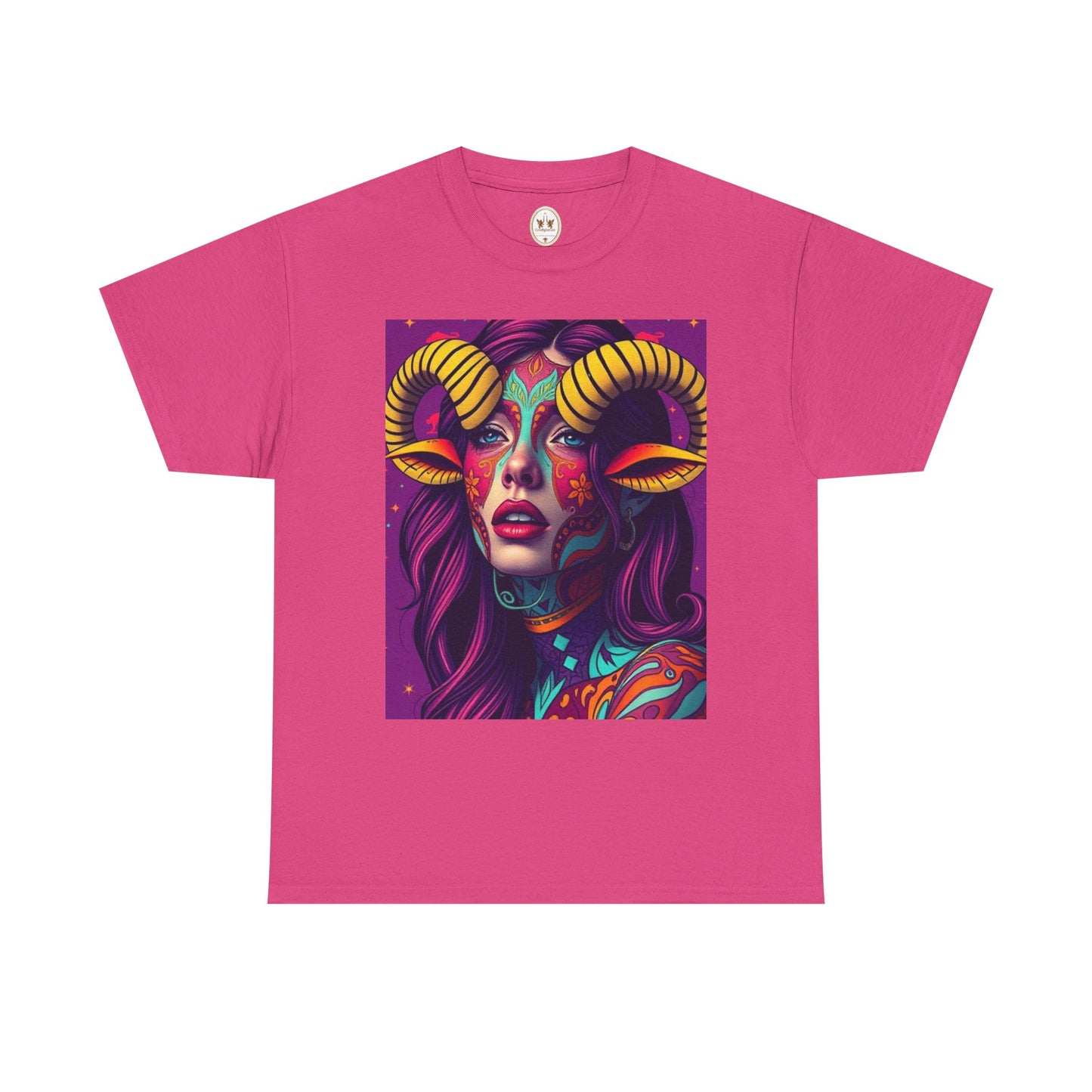 Unisex Heavy Cotton T-Shirt, Taurus, Zodiac v2, Sexy Art