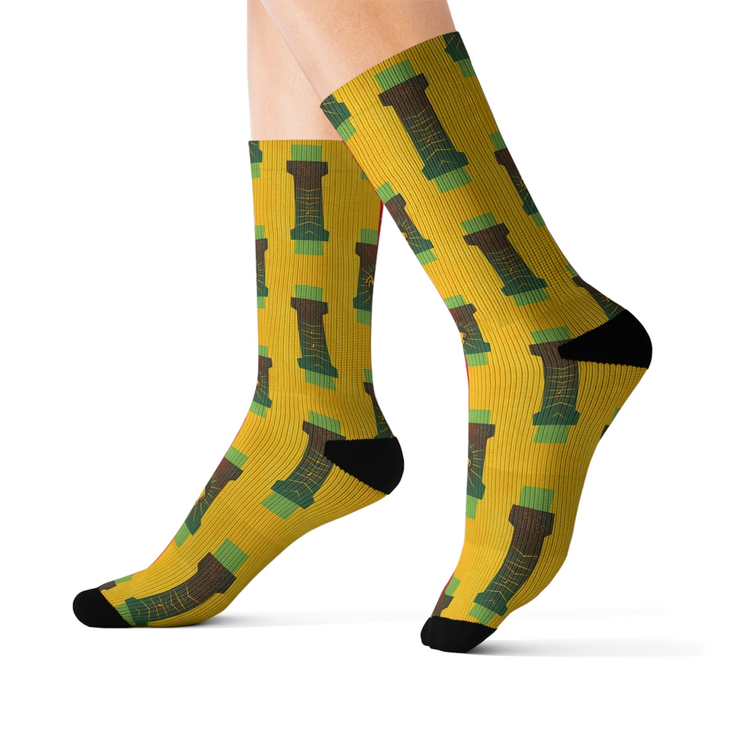 Sublimation Socks, Capricorn, Zodiac, Shapes Pattern