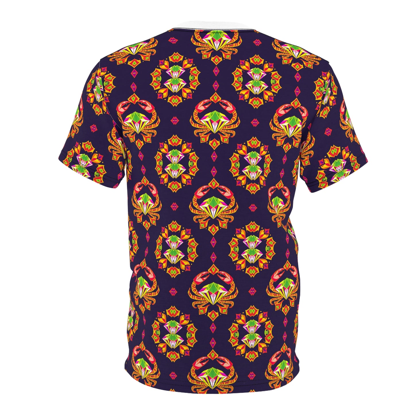 Unisex Cut & Sew T-Shirt, (AOP), Cancer, Zodiac, Jewels Pattern