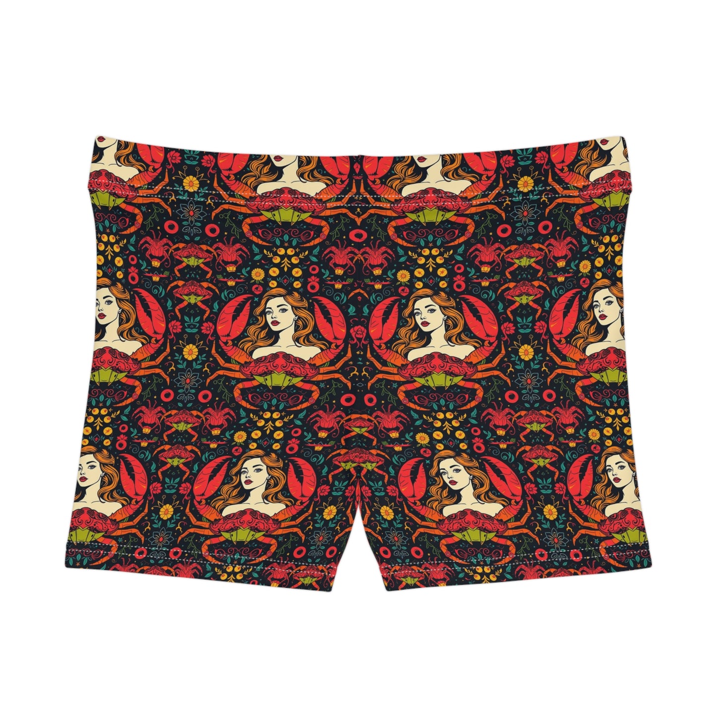 Women's Shorts, (AOP), Cancer, Zodiac v1, Sexy Pattern