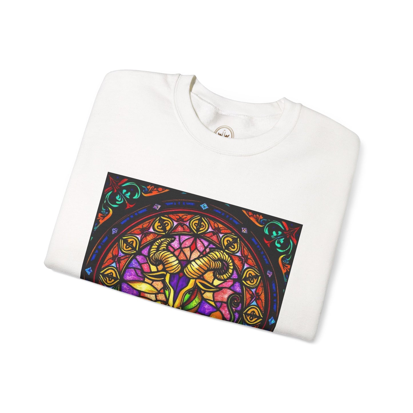 Unisex Heavy Blend™ Crewneck Sweatshirt, Glass 1, Taurus Zodiac Design
