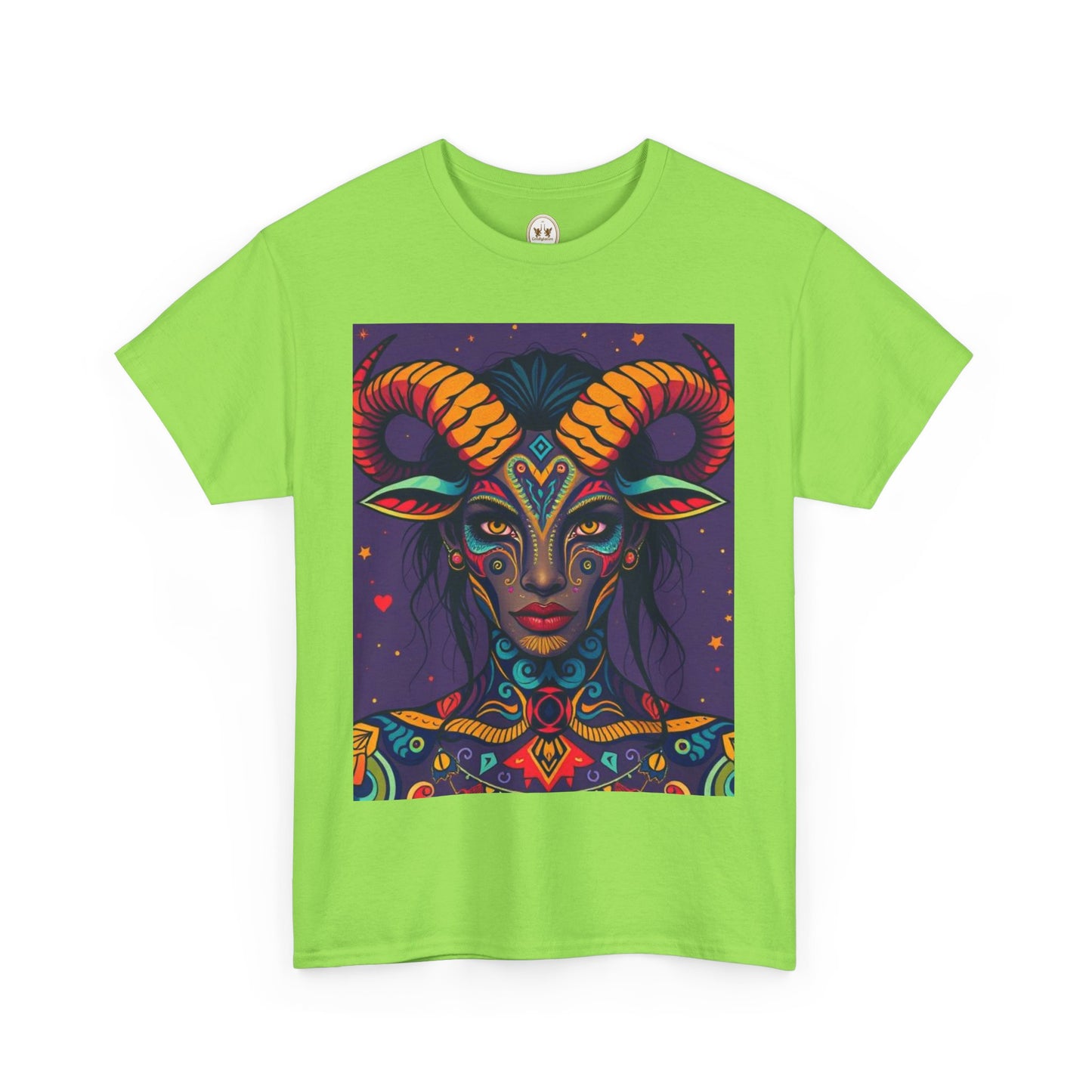 Unisex Heavy Cotton T-Shirt, Taurus, Zodiac v3, Sexy Art