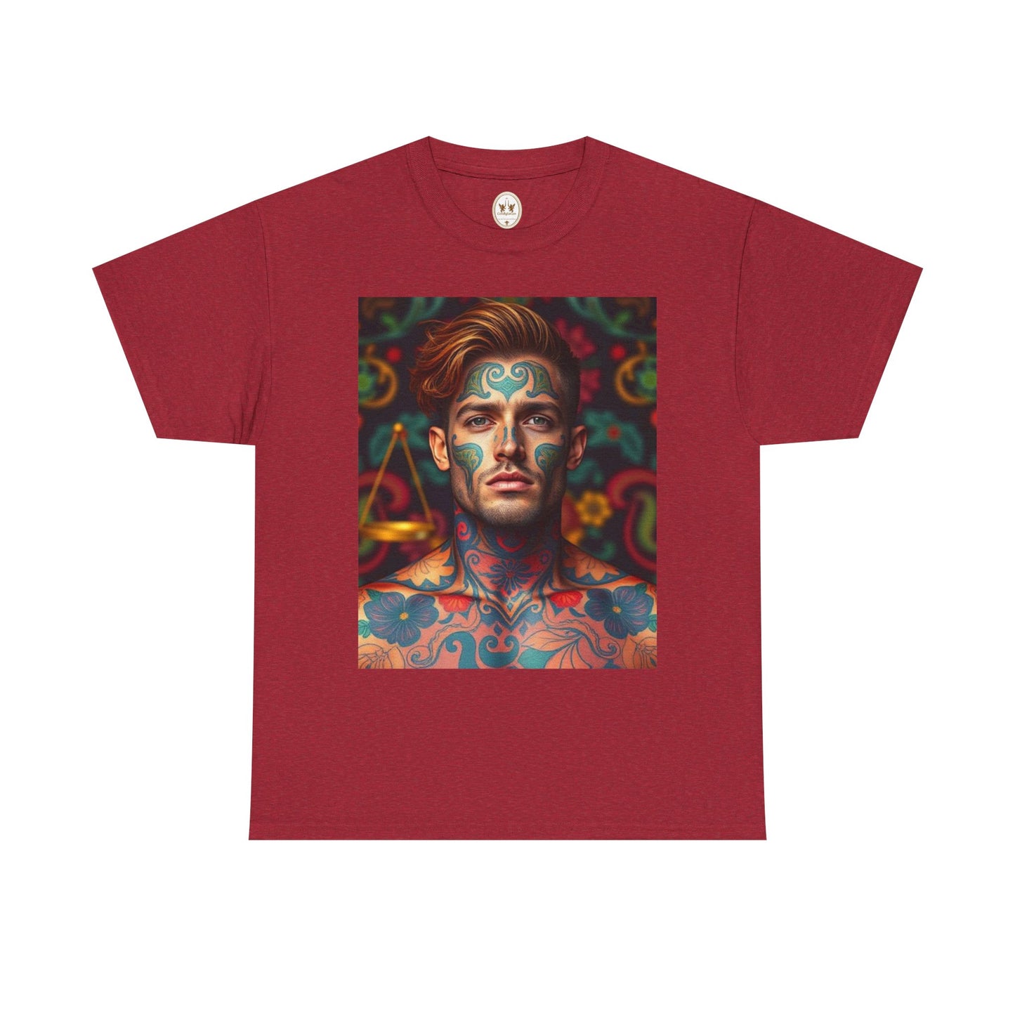 Unisex Heavy Cotton T-Shirt, Libra, Zodiac, Sexy Art