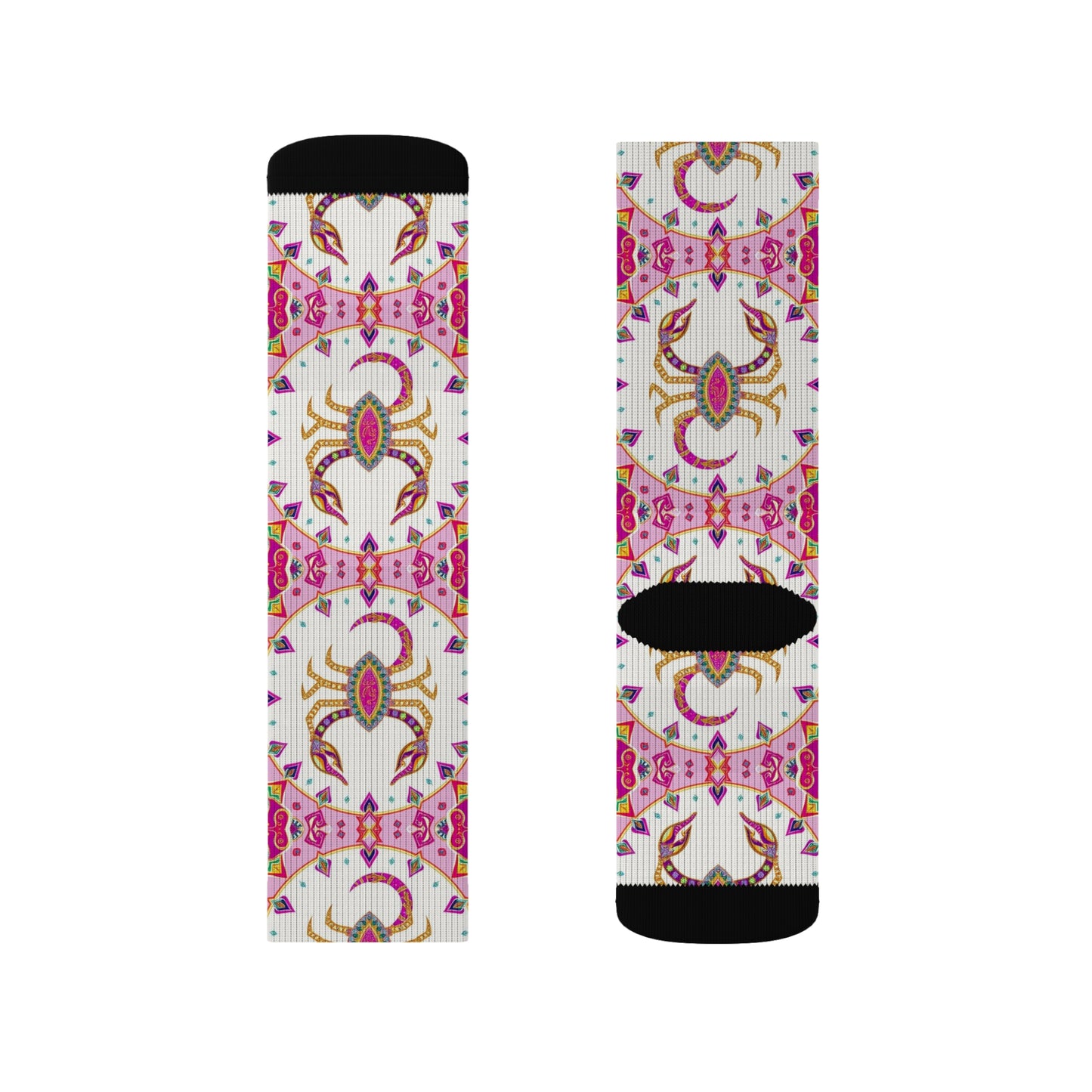 Sublimation Socks, Scorpio, Zodiac v1, Jewel Pattern