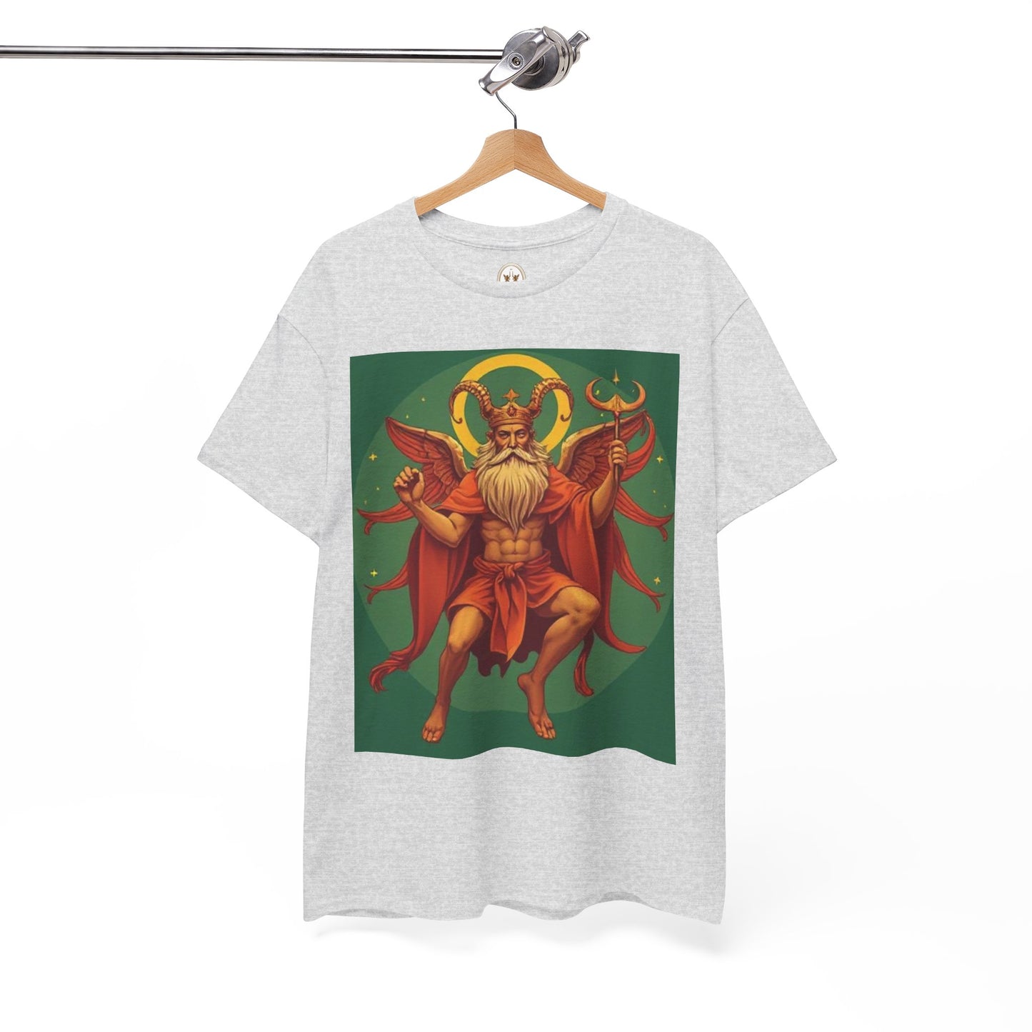 Unisex Heavy Cotton T-Shirt, Aries God, Zodiac Design