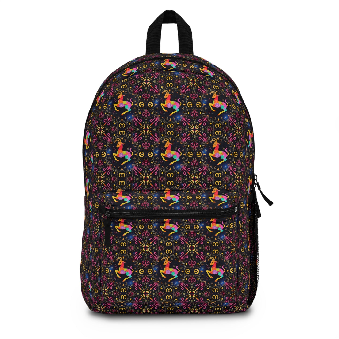 Backpack, Capricorn, Zodiac v1, Metal Pattern