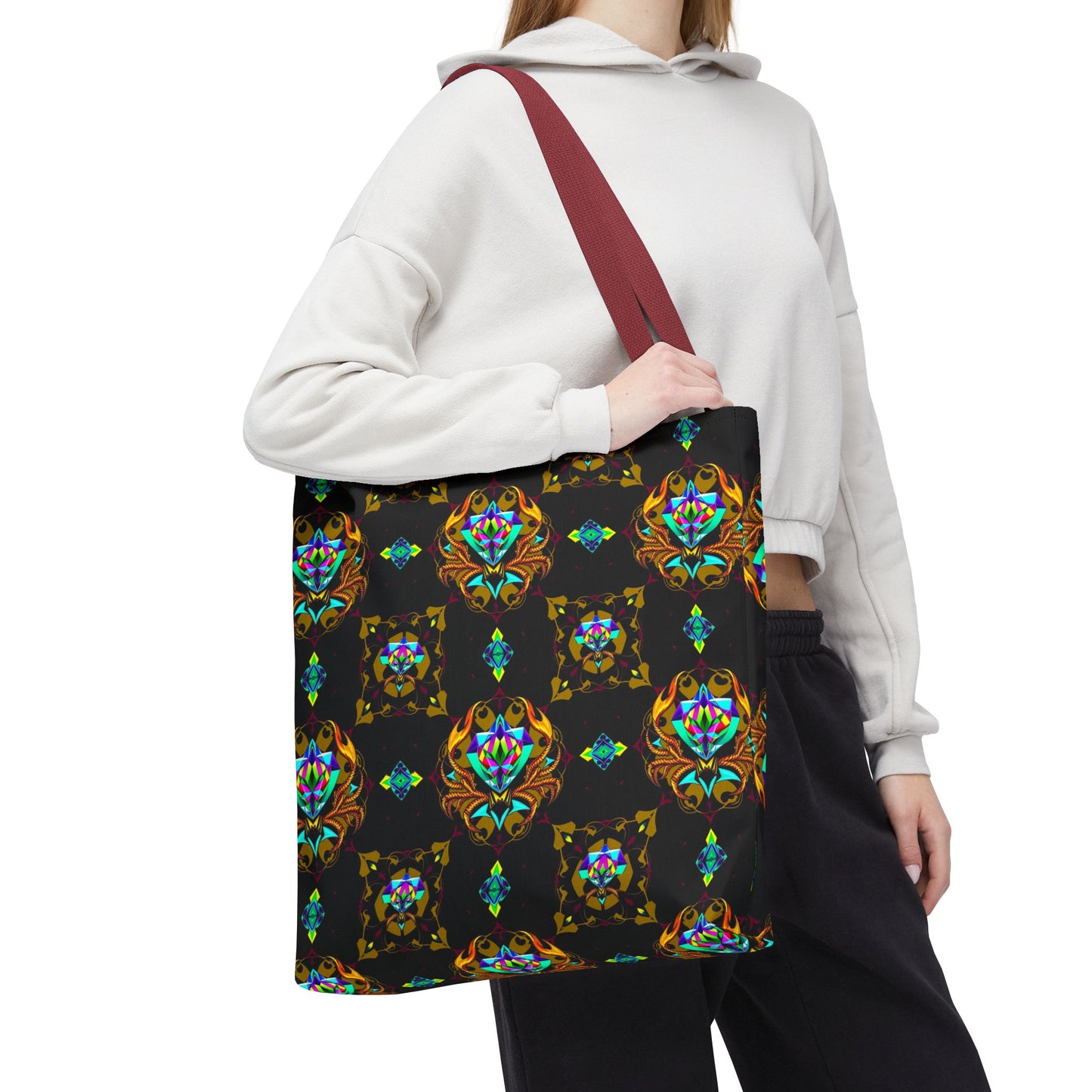 Tote Bag (AOP), Scorpio, Zodiac, Jewel Pattern