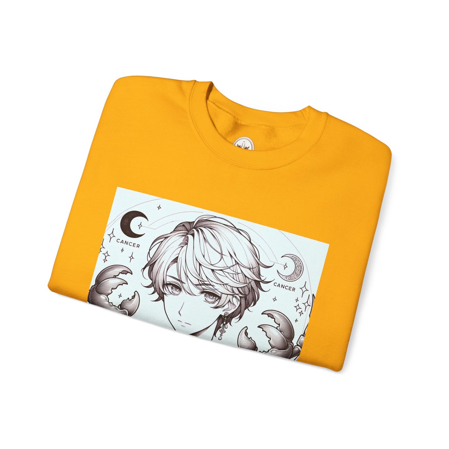Unisex Heavy Blend™ Crewneck Sweatshirt,Two Moon, Cancer Zodiac Design