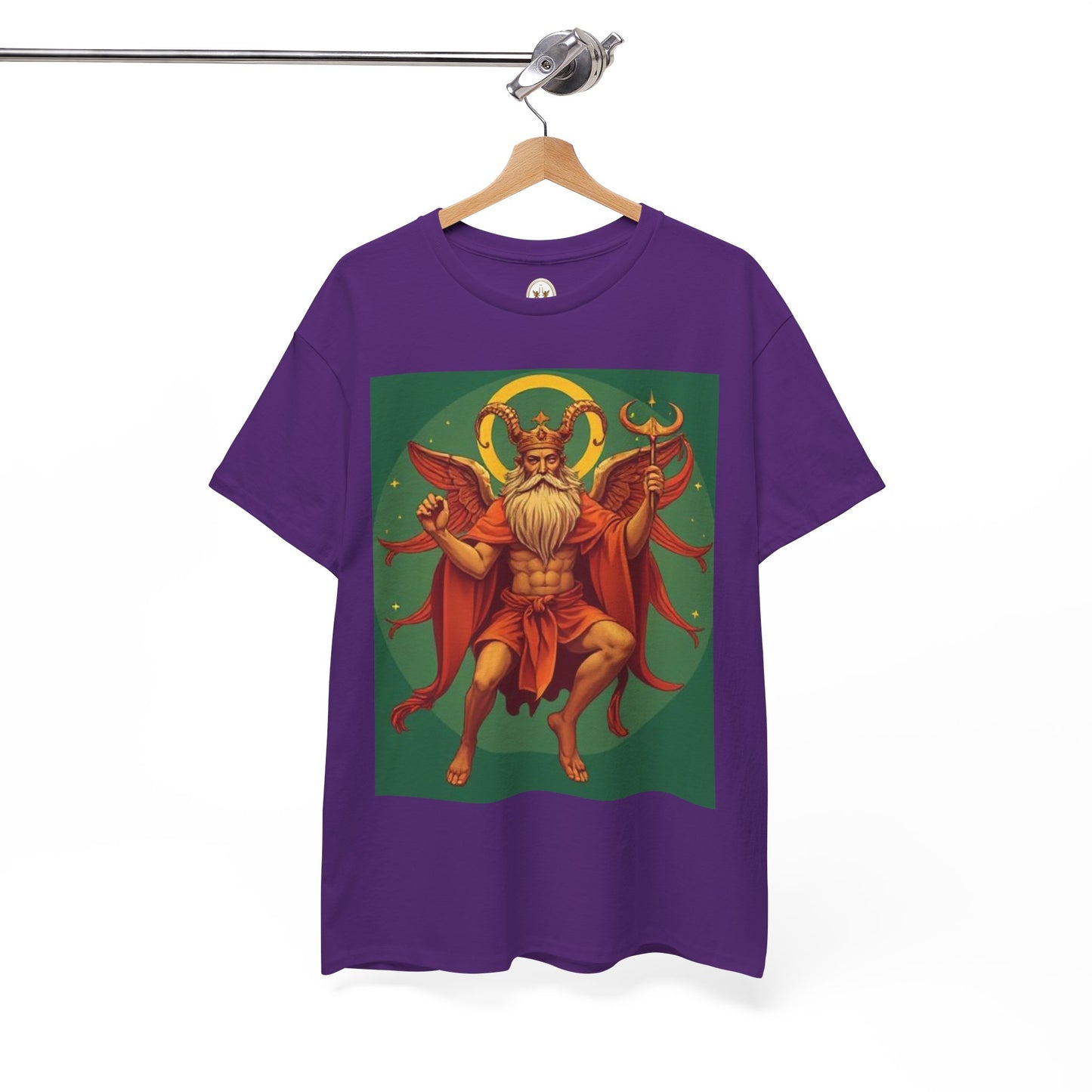 Unisex Heavy Cotton T-Shirt, Aries God, Zodiac Design