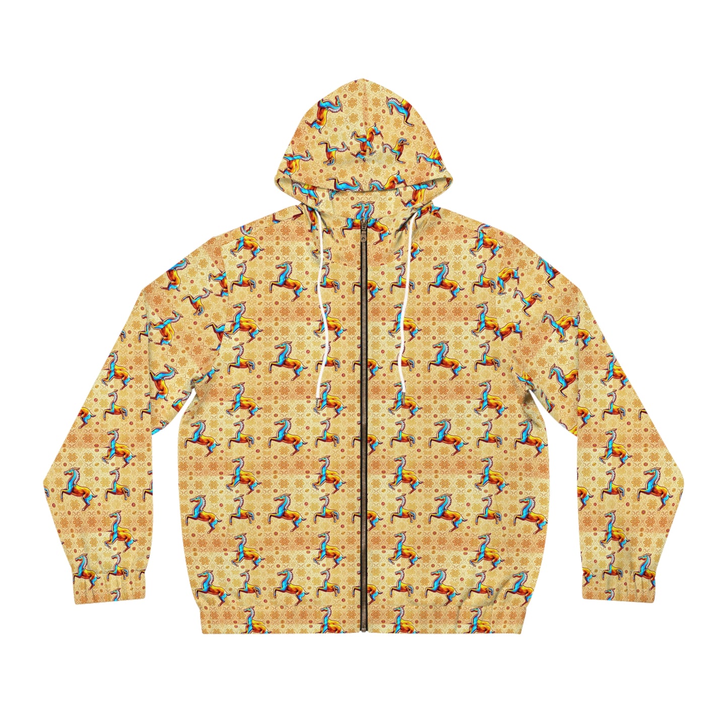 Full-Zip Hoodie (AOP), Virgo, Zodiac v2, Pattern