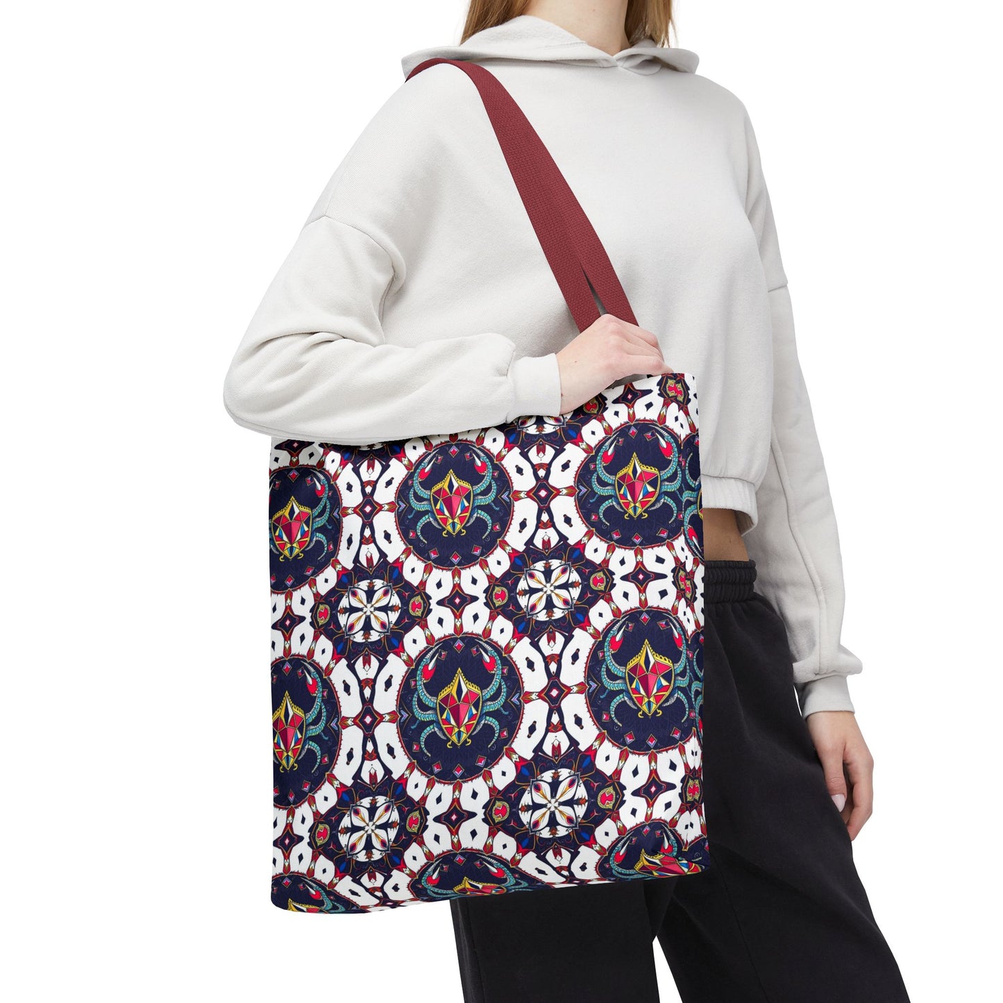 Tote Bag (AOP), Scorpio, Zodiac v1, Jewel Pattern
